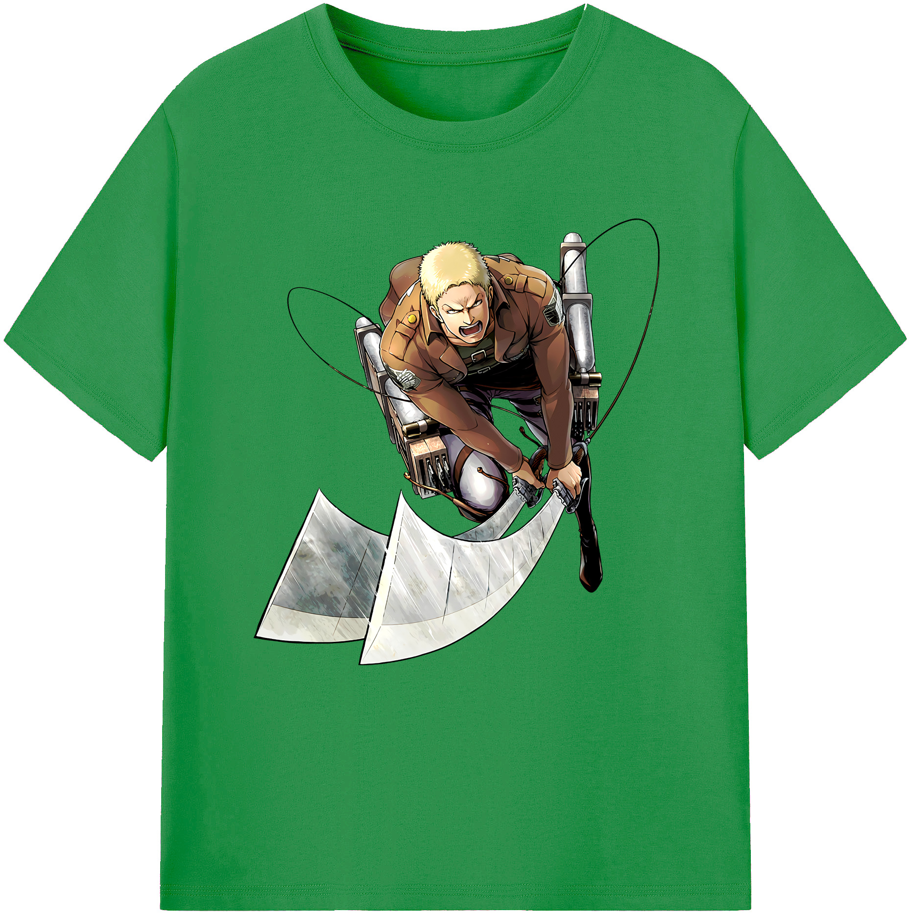 （画像用） 進撃の巨人 ライナー・ブラウン Attack on Titan Reiner Braun レディースカジュアルプリントTシャツ（綿100％）