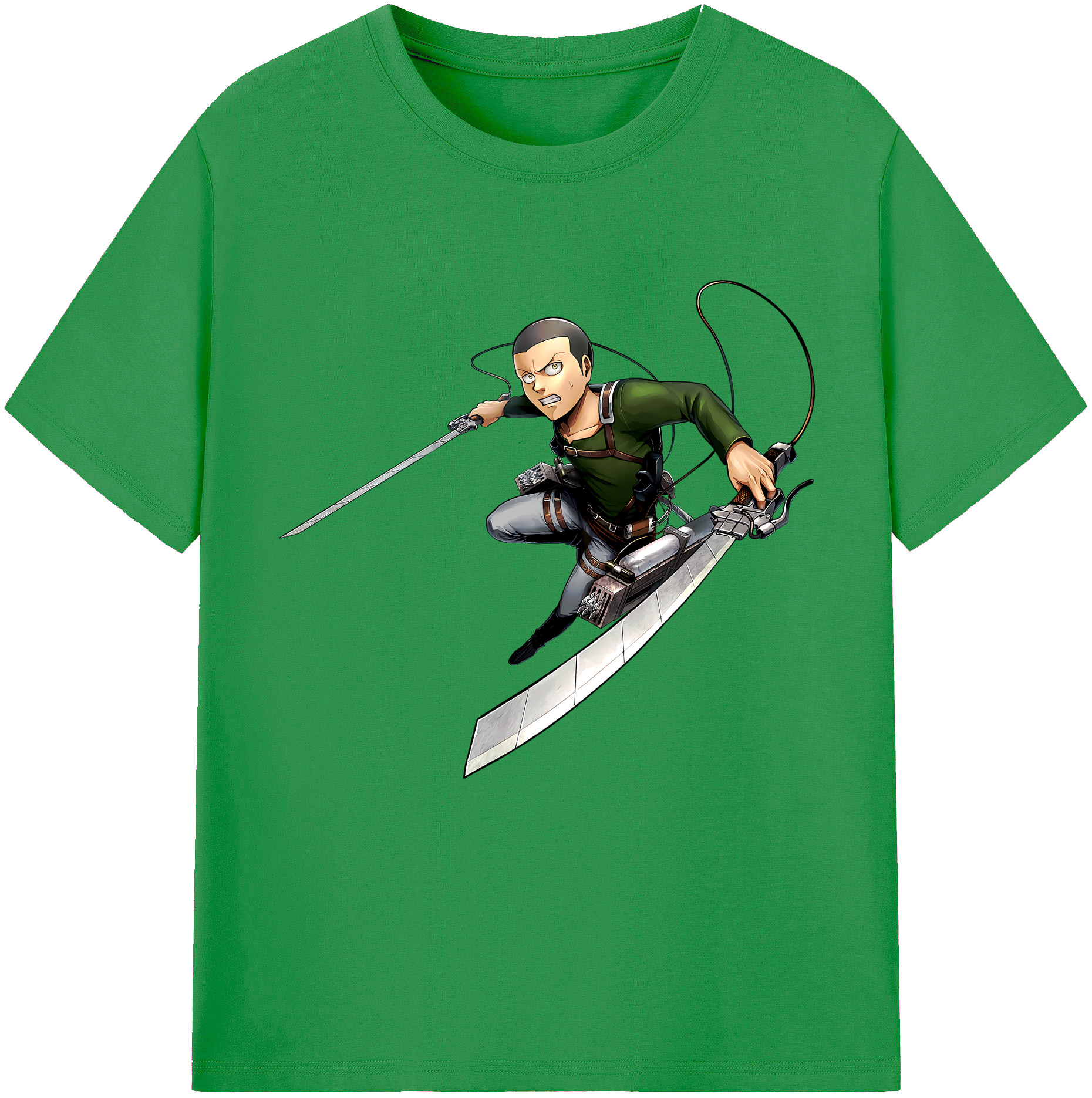 （画像用） 進撃の巨人 コニー·スプリンガー Attack on Titan Connie Springer レディースカジュアルプリントTシャツ（綿100％）