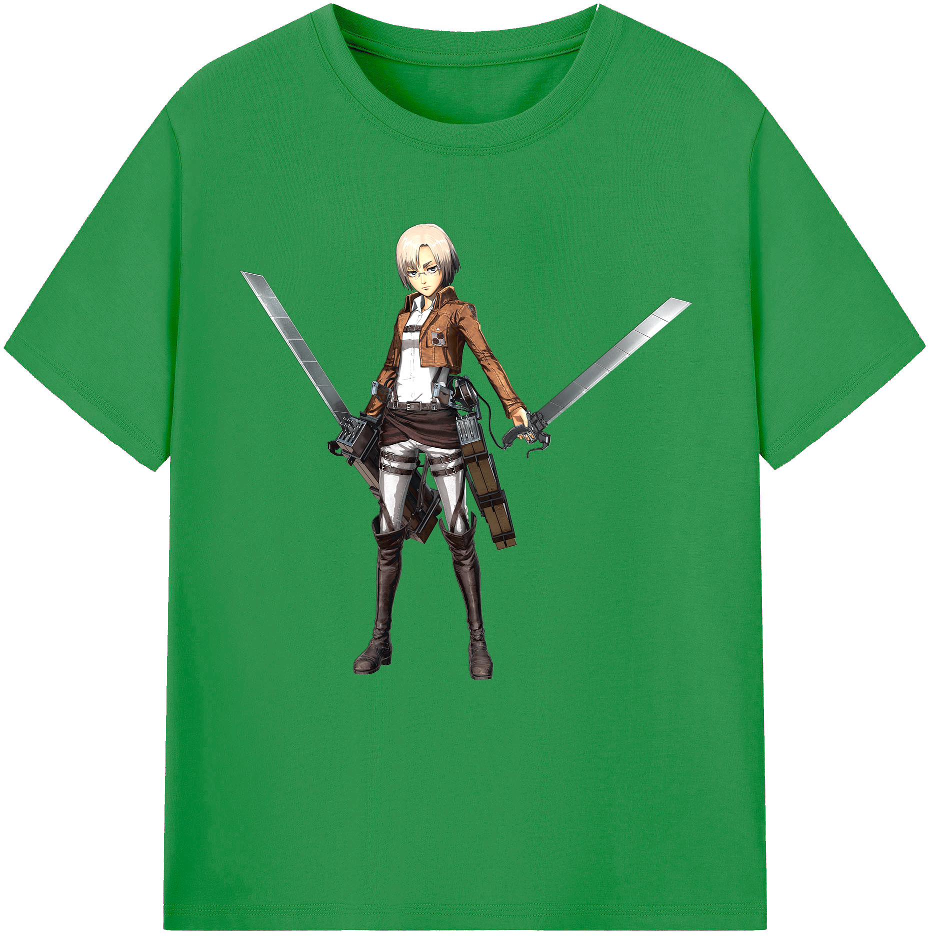 （画像用）  レディースカジュアルプリントTシャツ（綿100％）
