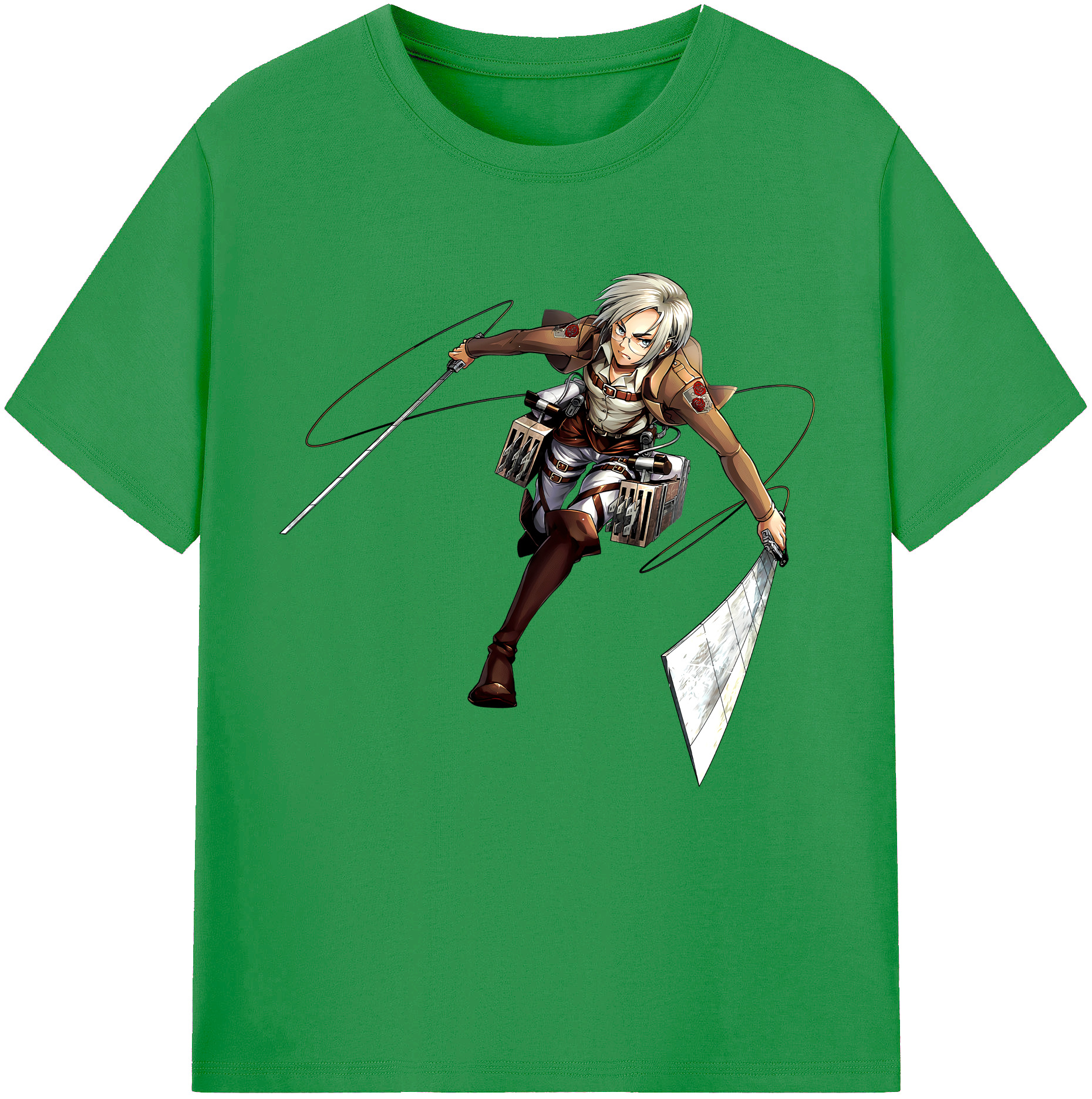 （画像用）  レディースカジュアルプリントTシャツ（綿100％）