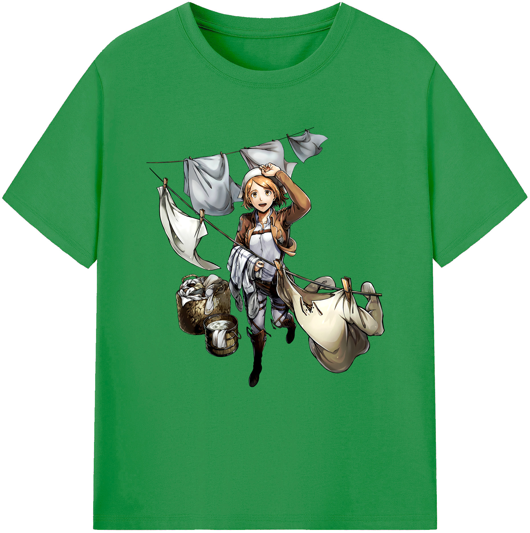 （画像用） 進撃の巨人 ペトラ·ラル Attack on Titan Petra Rall レディースカジュアルプリントTシャツ（綿100％）