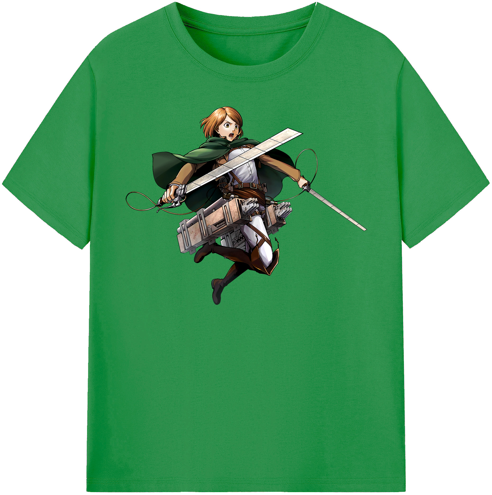 （画像用） 進撃の巨人 ペトラ·ラル Attack on Titan Petra Rall レディースカジュアルプリントTシャツ（綿100％）
