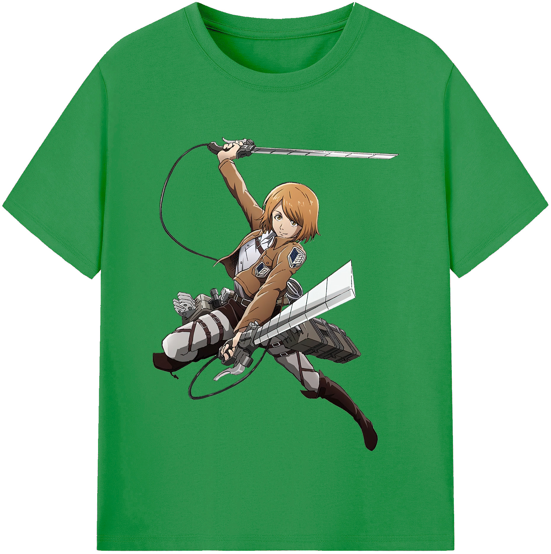 （画像用） 進撃の巨人 ペトラ·ラル Attack on Titan Petra Rall レディースカジュアルプリントTシャツ（綿100％）