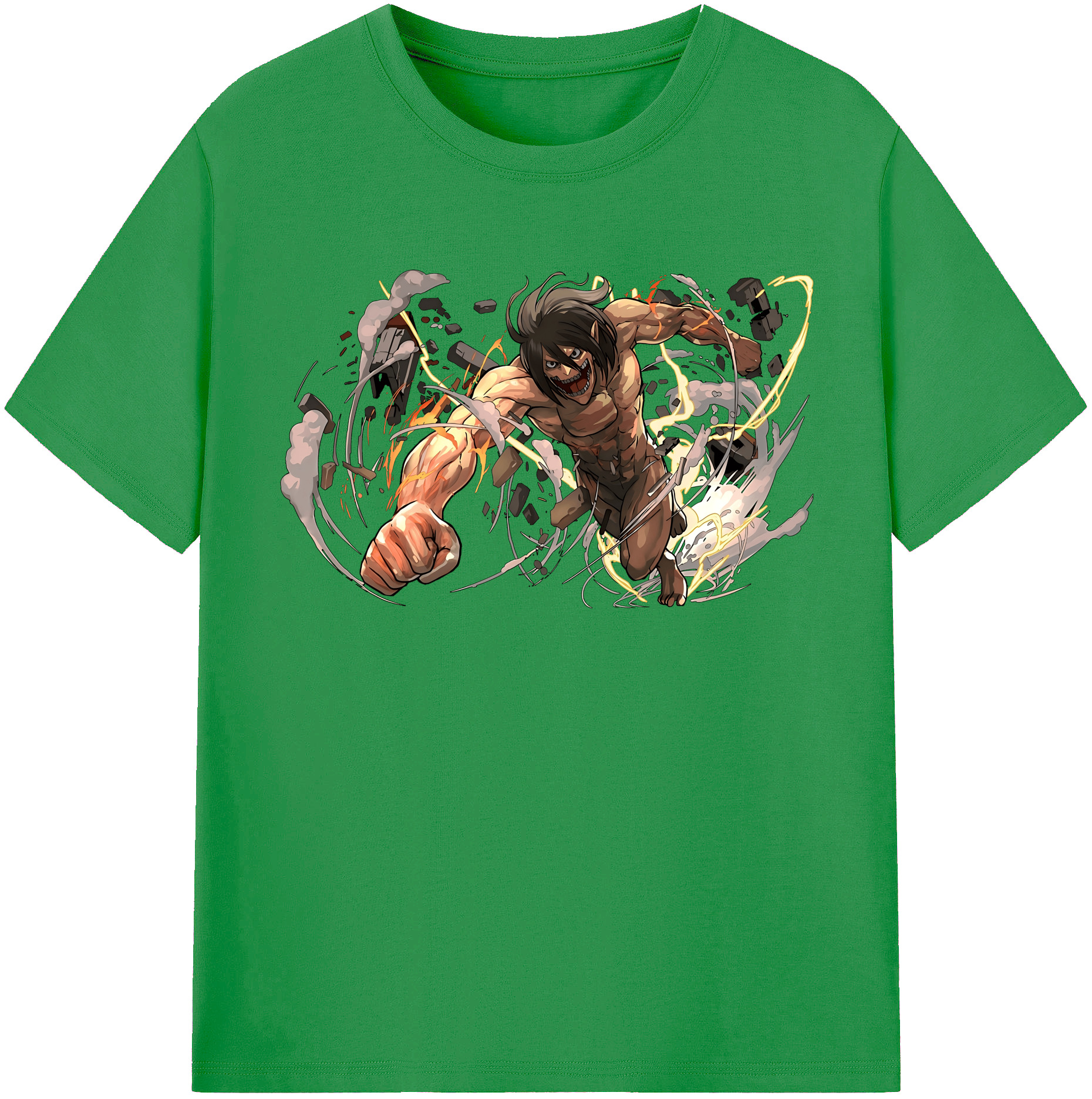 （画像用） 進撃の巨人 Attack on Titan レディースカジュアルプリントTシャツ（綿100％）