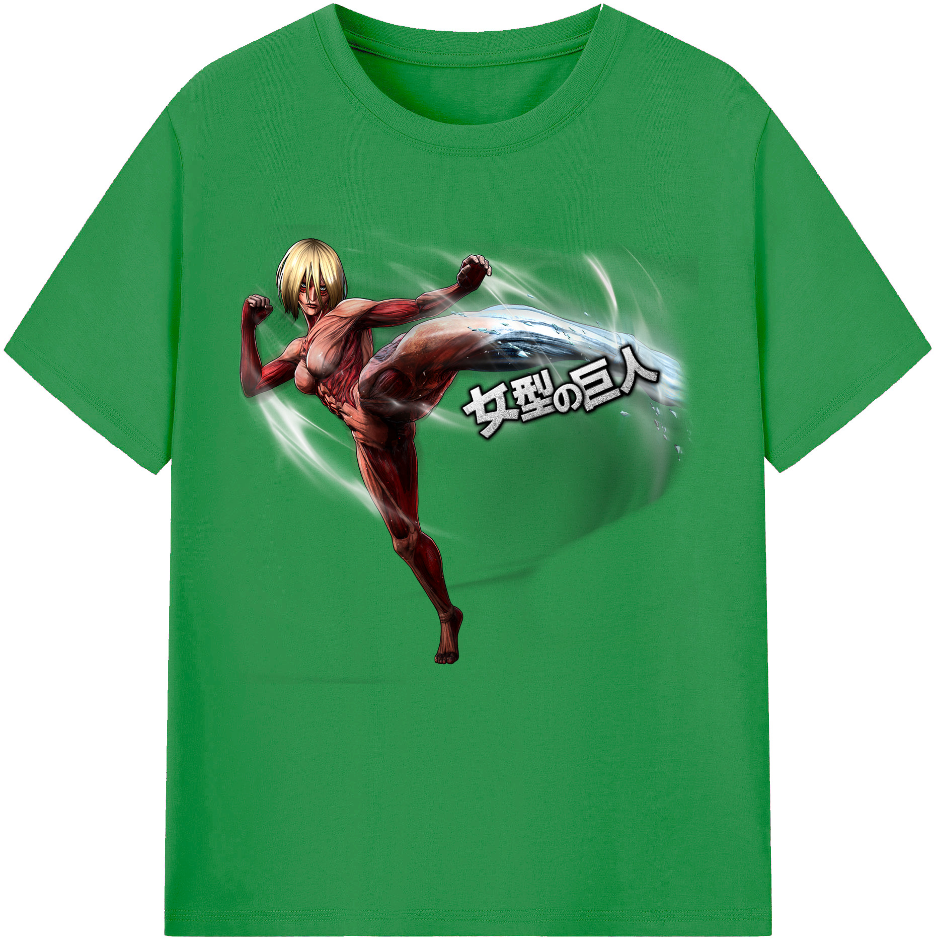 （画像用） 進撃の巨人 Attack on Titan レディースカジュアルプリントTシャツ（綿100％）