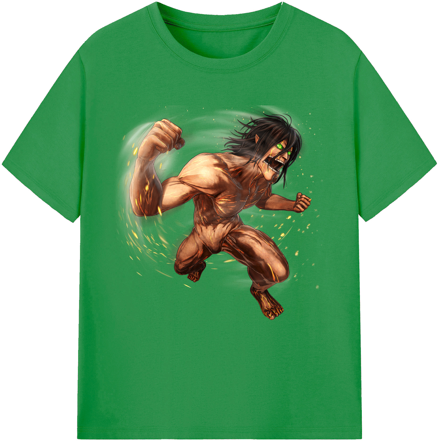 （画像用） 進撃の巨人 Attack on Titan レディースカジュアルプリントTシャツ（綿100％）