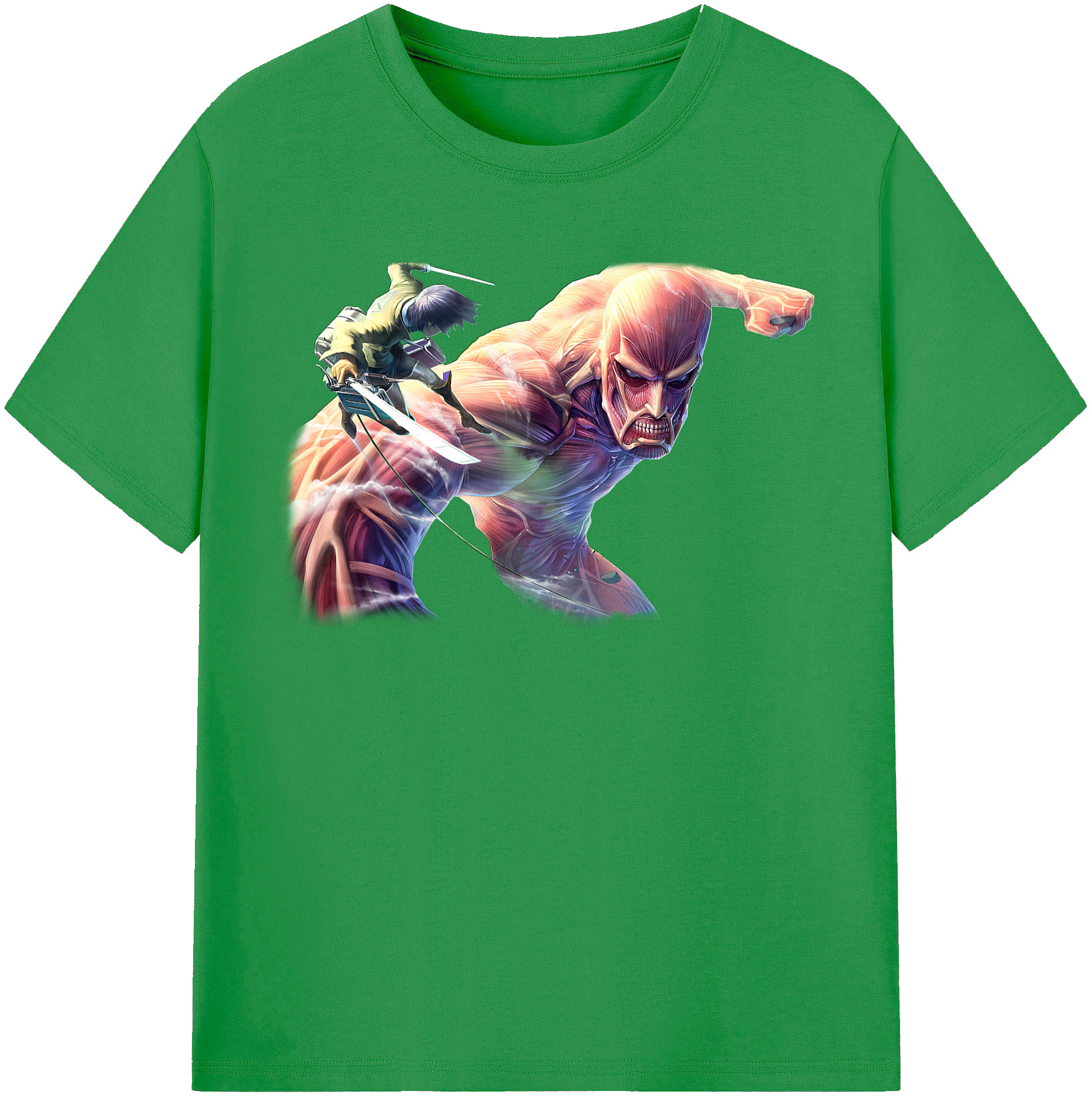 （画像用） 進撃の巨人 Attack on Titan レディースカジュアルプリントTシャツ（綿100％）