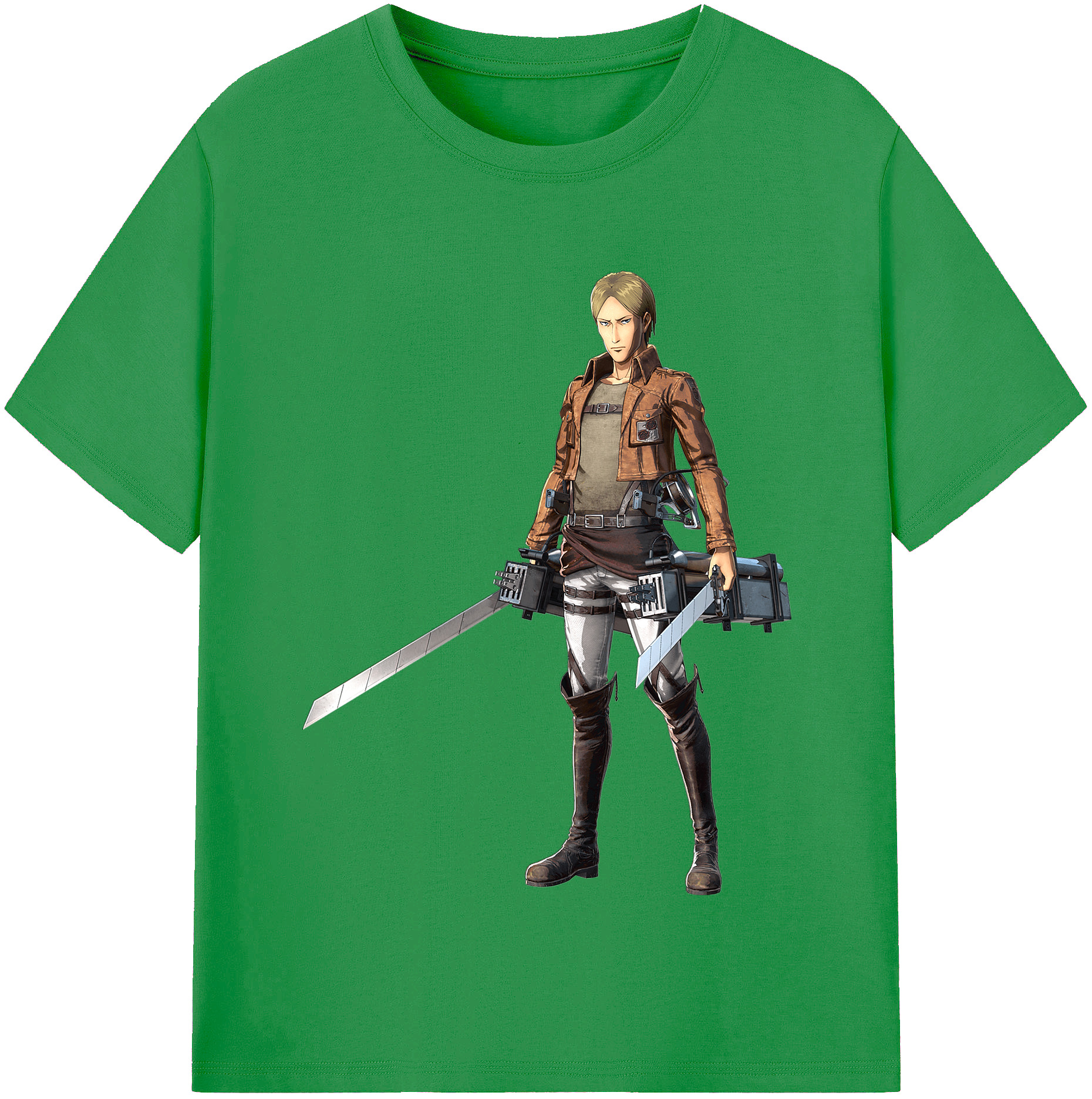 （画像用） 進撃の巨人 Attack on Titan レディースカジュアルプリントTシャツ（綿100％）
