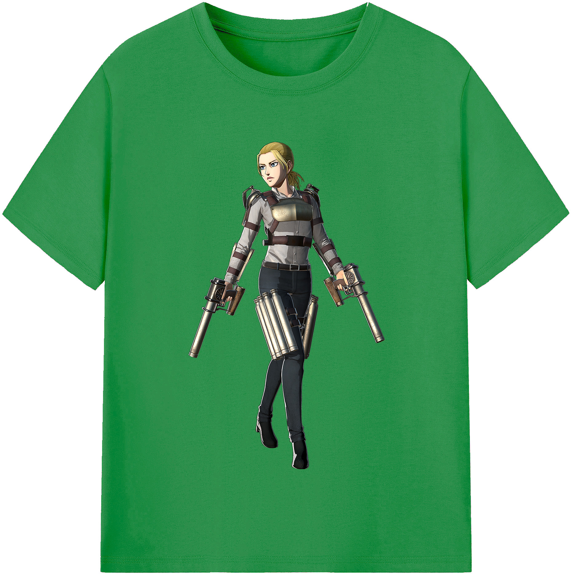 （画像用） 進撃の巨人 Attack on Titan レディースカジュアルプリントTシャツ（綿100％）