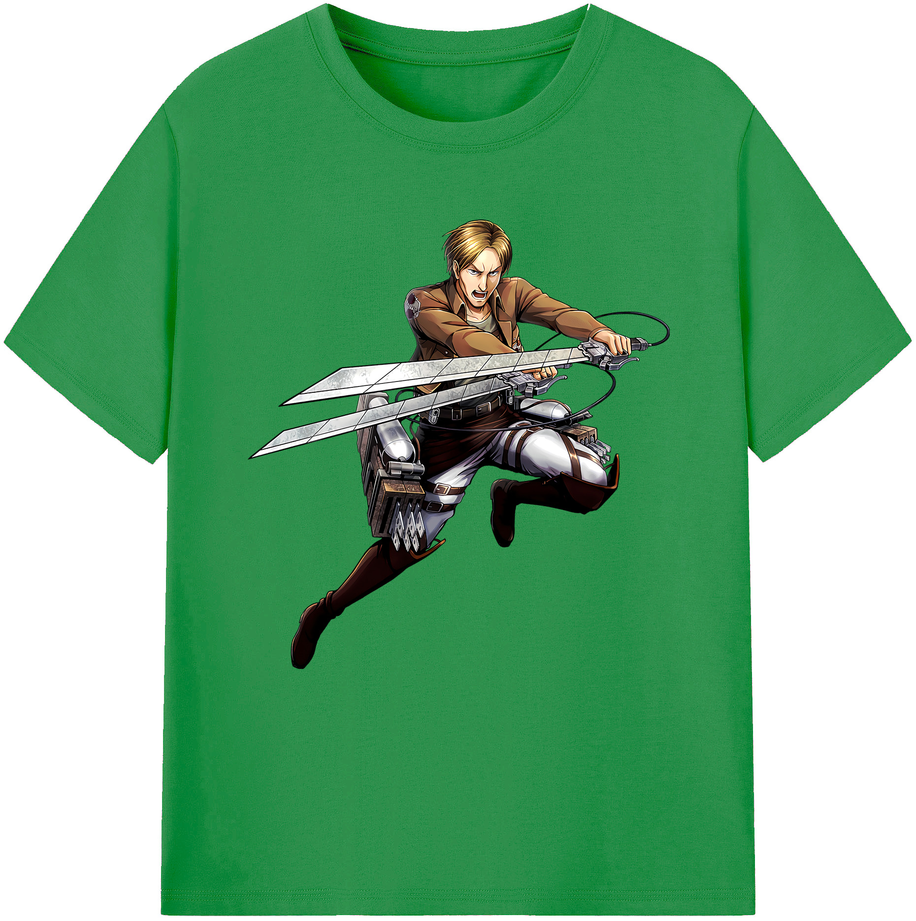 （画像用） 進撃の巨人 Attack on Titan レディースカジュアルプリントTシャツ（綿100％）