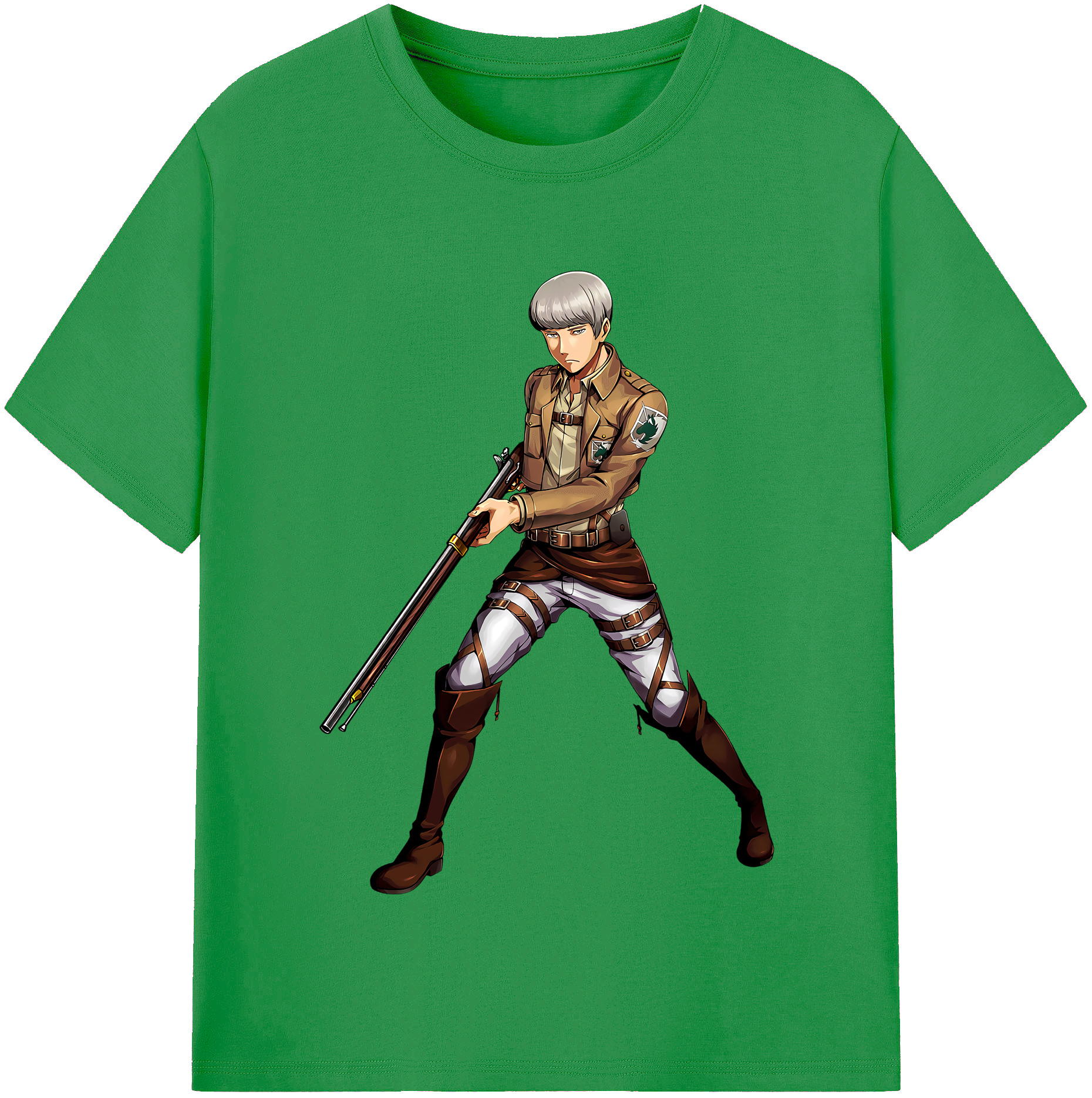 （画像用） 進撃の巨人 Attack on Titan レディースカジュアルプリントTシャツ（綿100％）