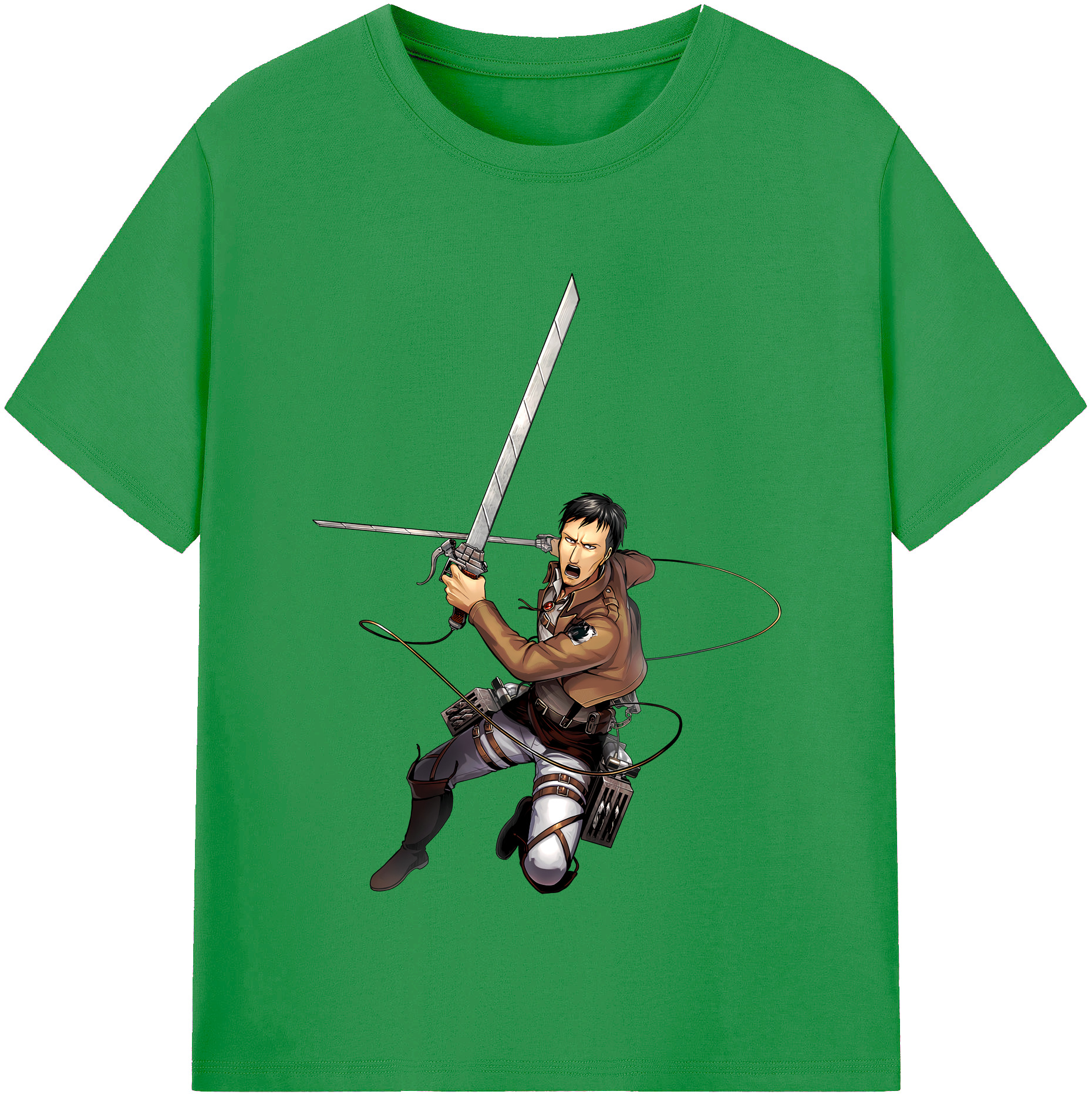 （画像用） 進撃の巨人 Attack on Titan レディースカジュアルプリントTシャツ（綿100％）
