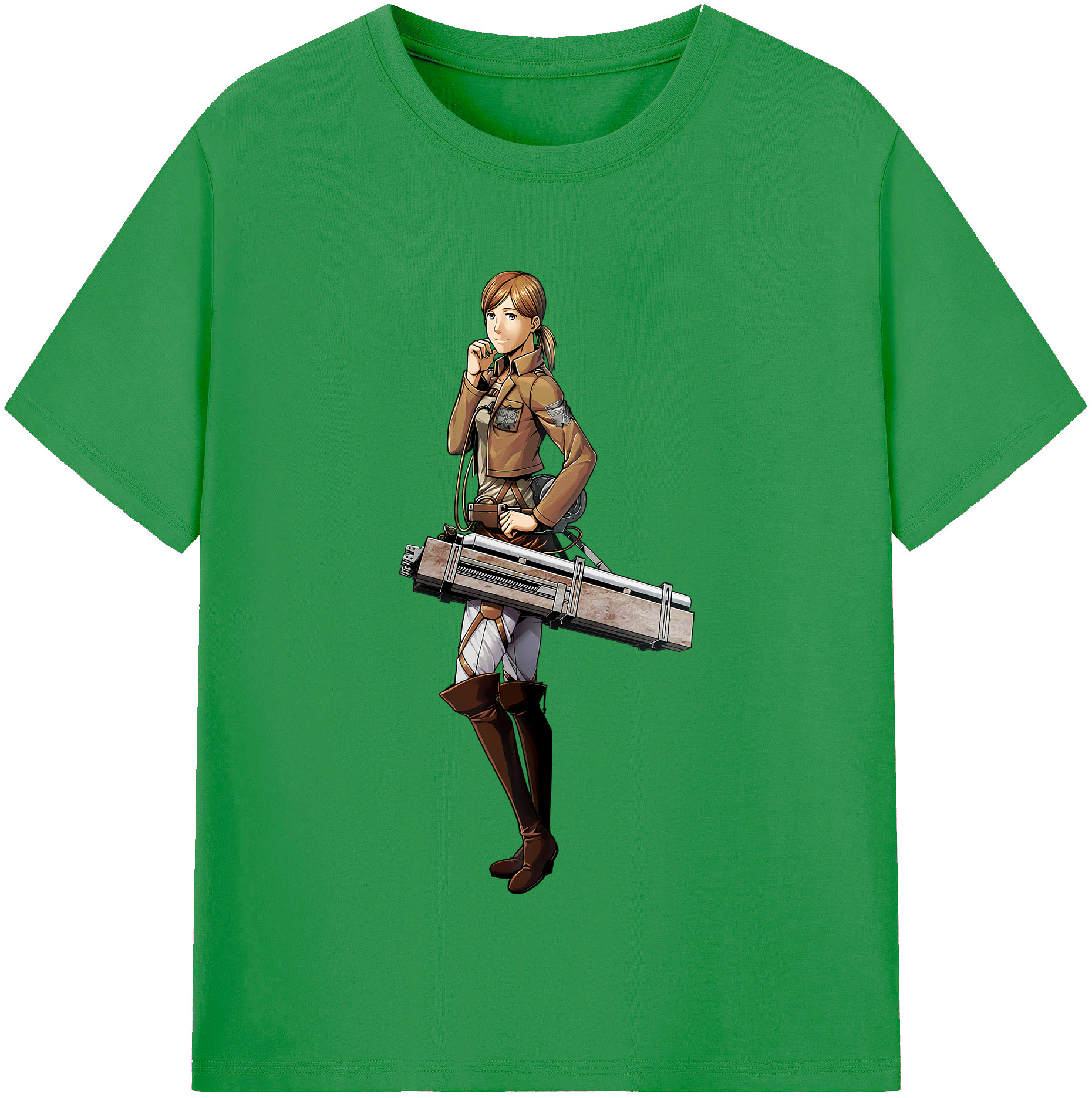 （画像用） 進撃の巨人 Attack on Titan レディースカジュアルプリントTシャツ（綿100％）