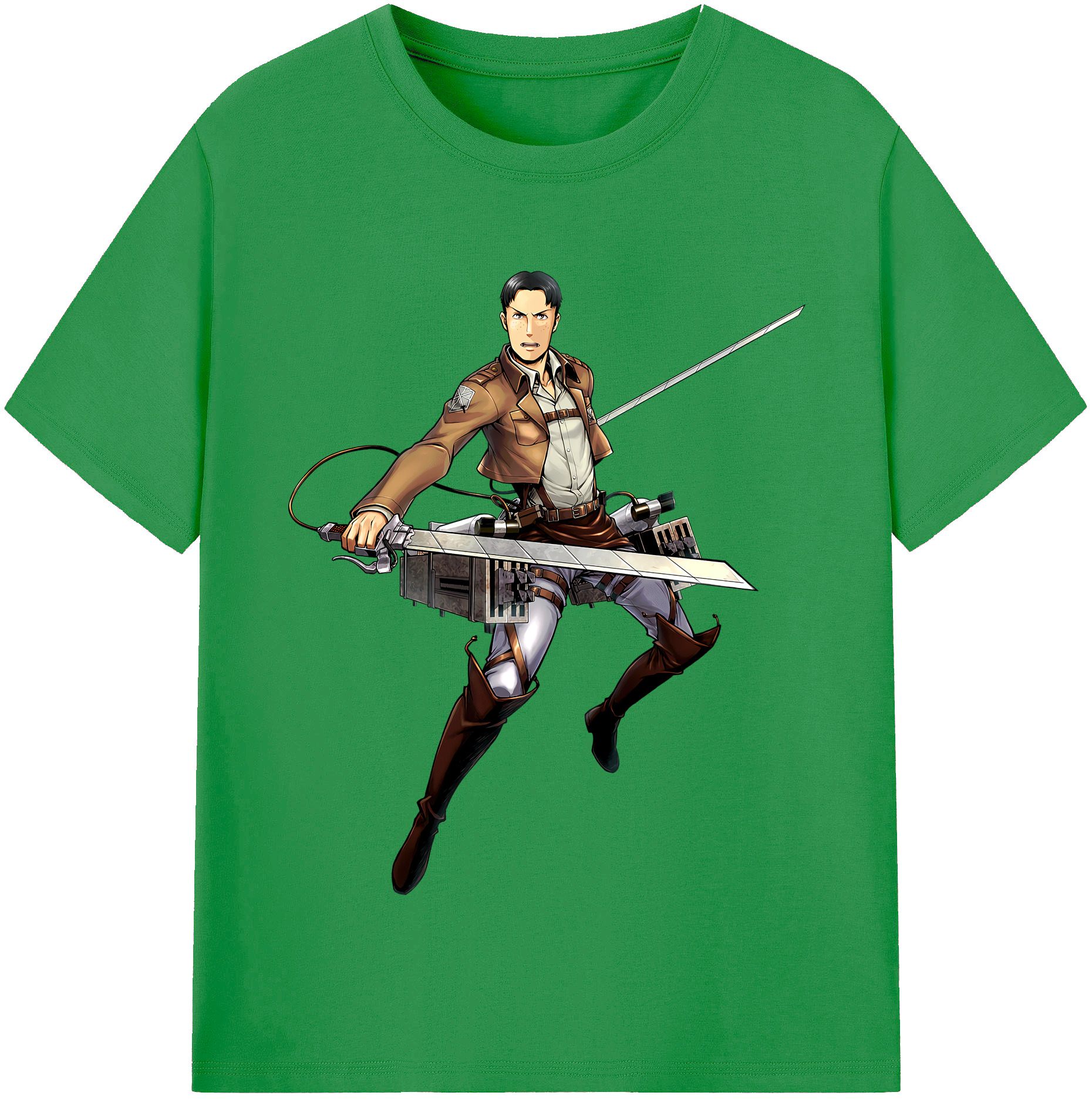 （画像用） 進撃の巨人 Attack on Titan レディースカジュアルプリントTシャツ（綿100％）