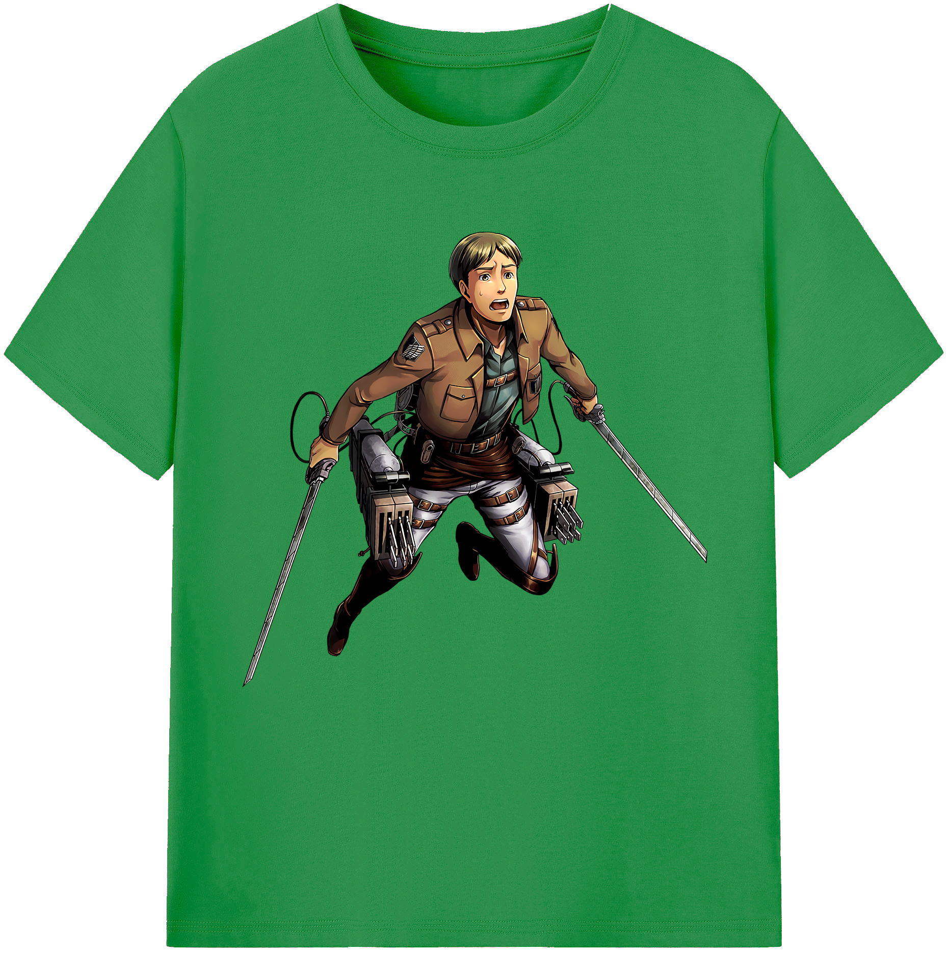 （画像用） 進撃の巨人 Attack on Titan レディースカジュアルプリントTシャツ（綿100％）
