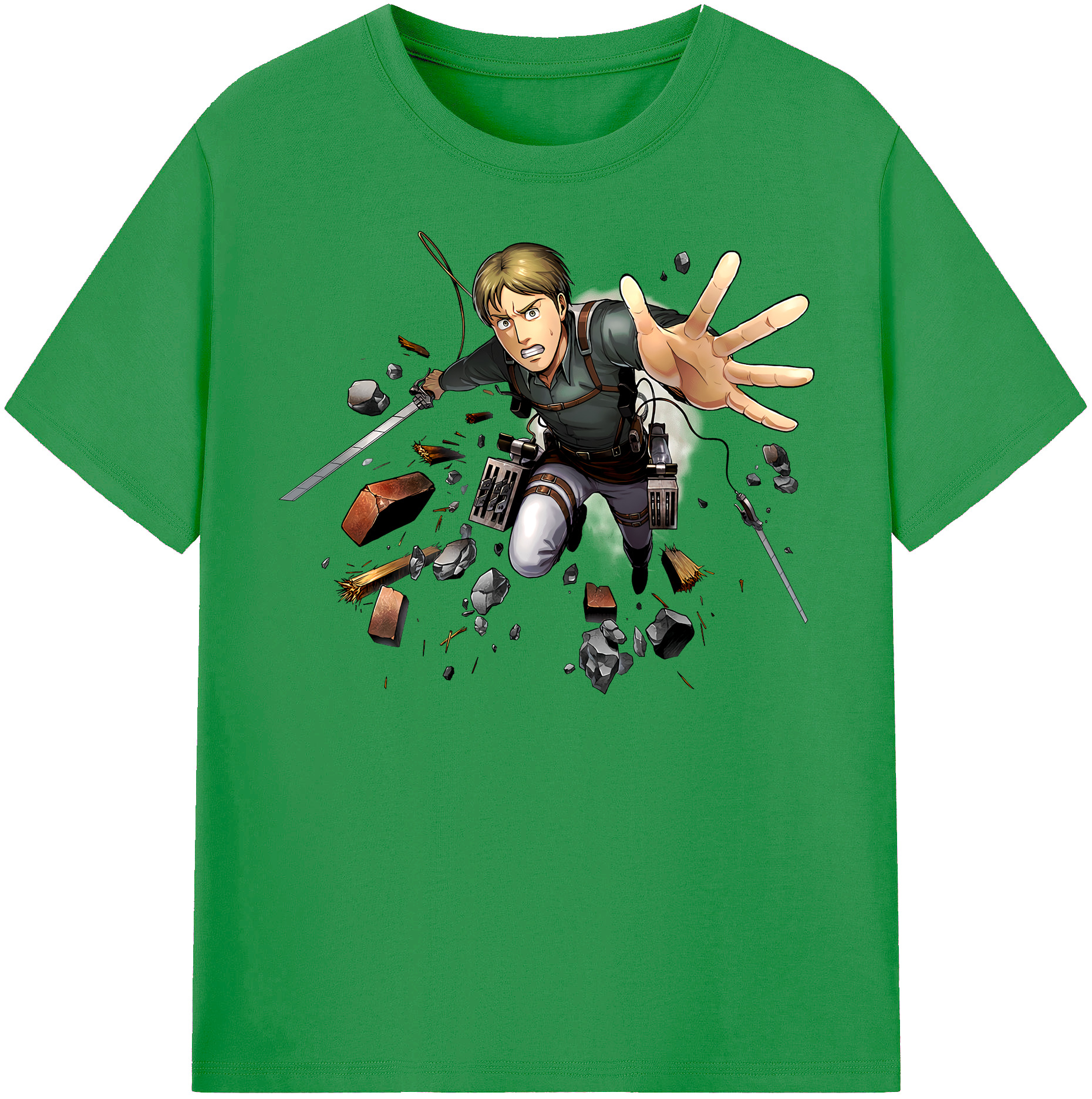 （画像用） 進撃の巨人 Attack on Titan レディースカジュアルプリントTシャツ（綿100％）