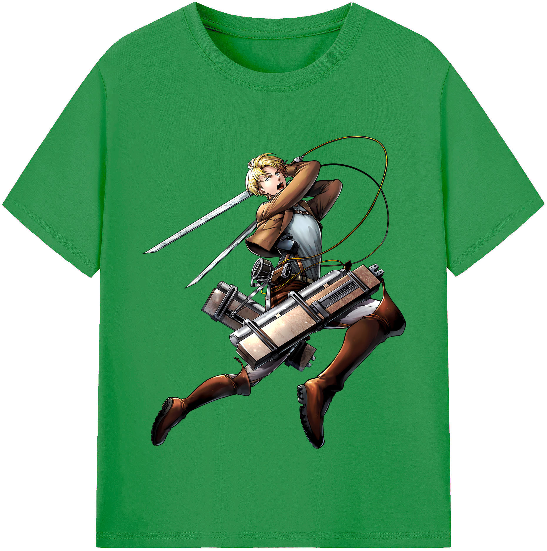 （画像用） 進撃の巨人 Attack on Titan レディースカジュアルプリントTシャツ（綿100％）