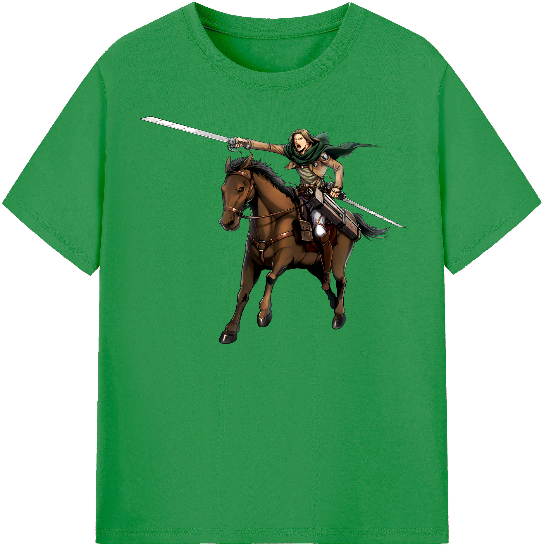（画像用） 進撃の巨人 Attack on Titan レディースカジュアルプリントTシャツ（綿100％）