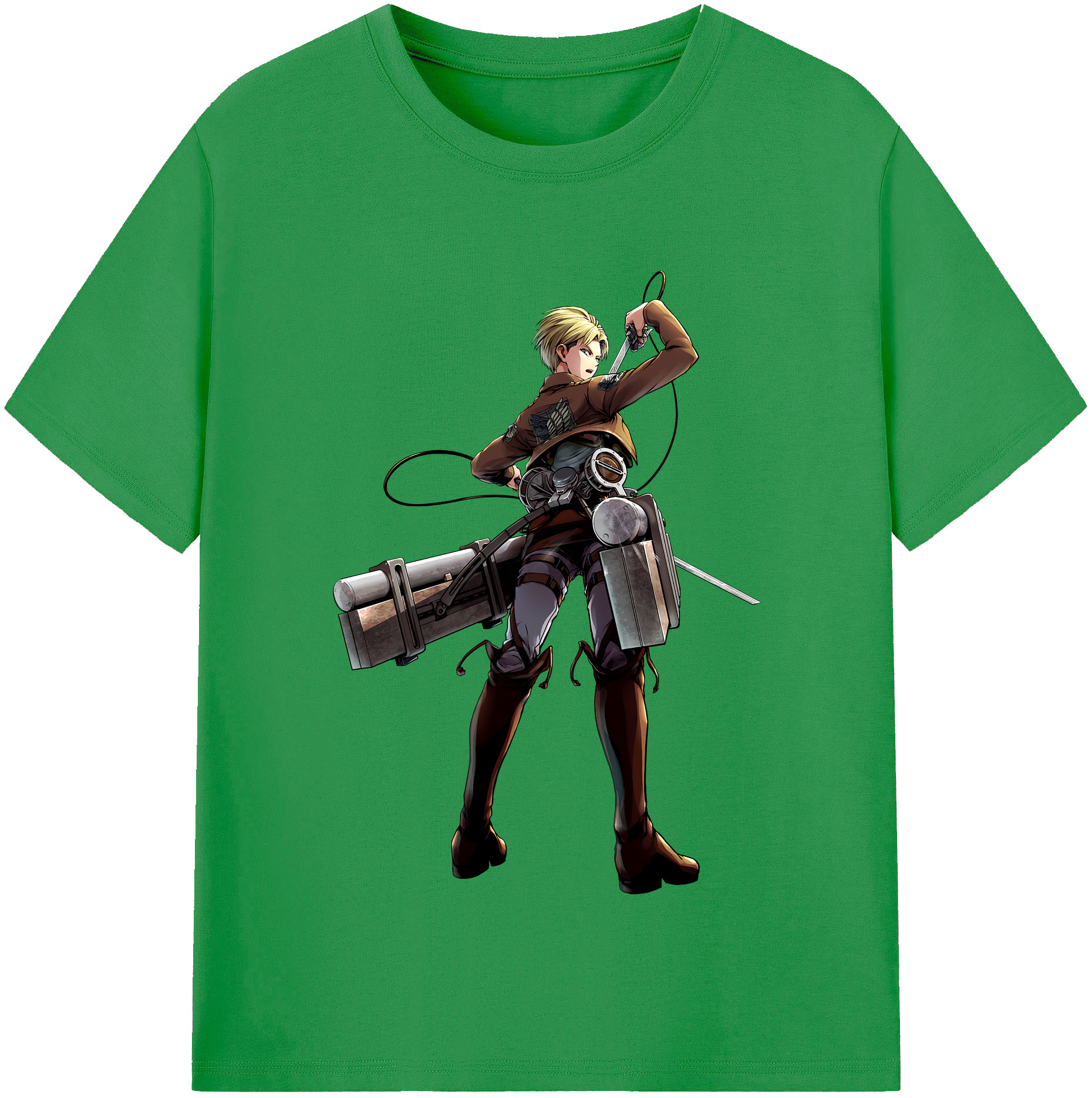 （画像用） 進撃の巨人 Attack on Titan レディースカジュアルプリントTシャツ（綿100％）