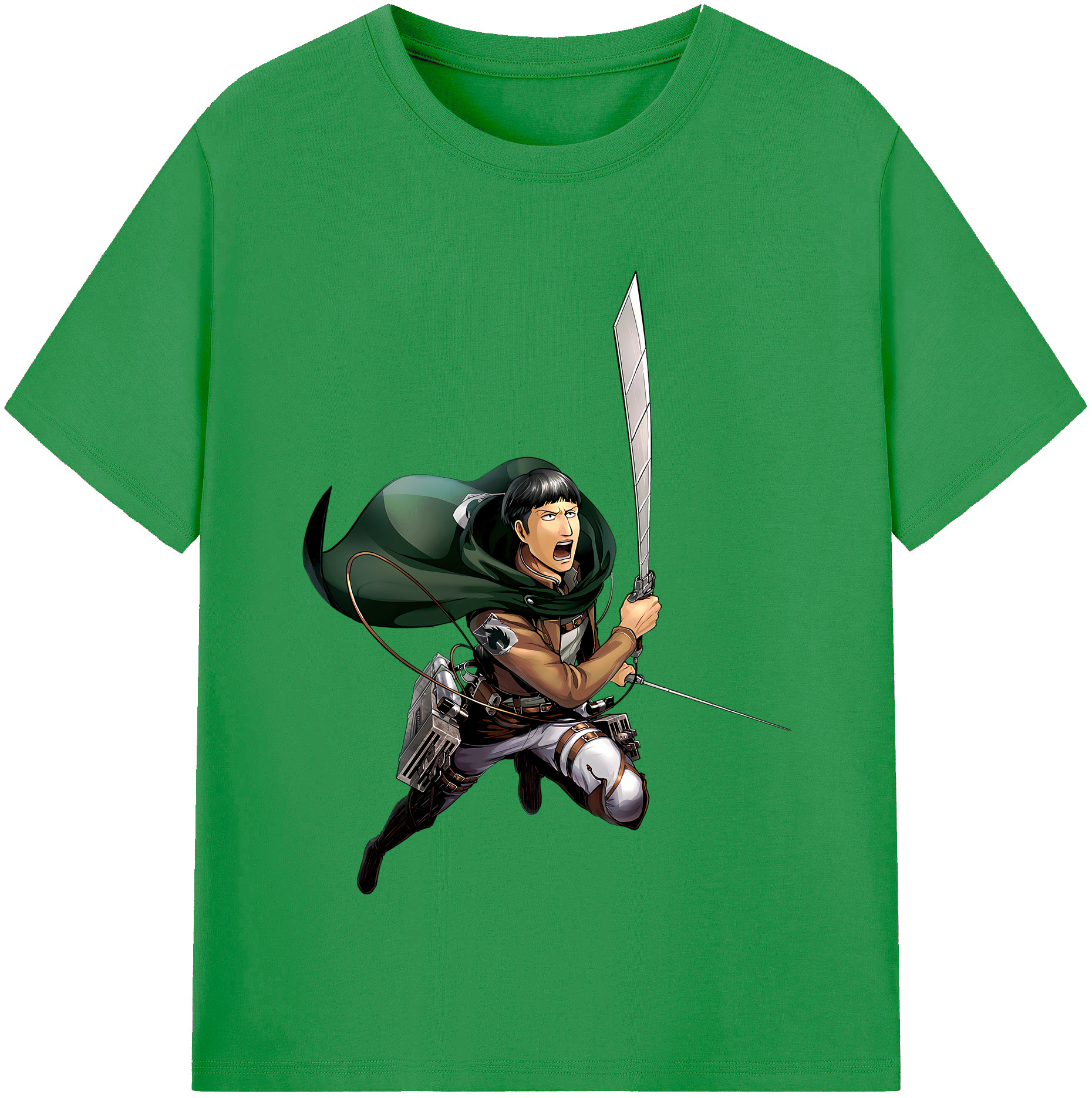 （画像用） 進撃の巨人 Attack on Titan レディースカジュアルプリントTシャツ（綿100％）