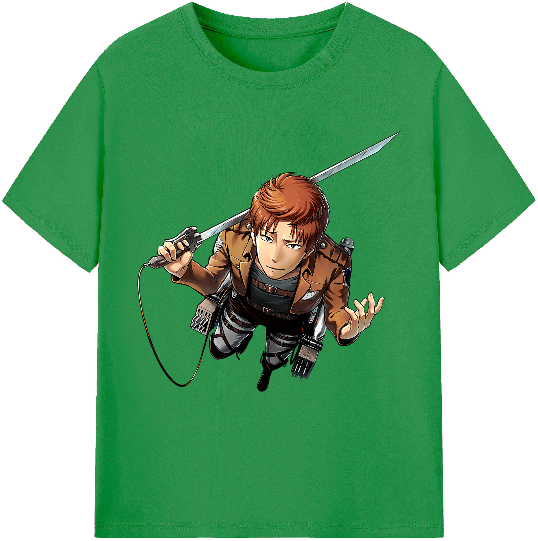 （画像用） 進撃の巨人 Attack on Titan レディースカジュアルプリントTシャツ（綿100％）