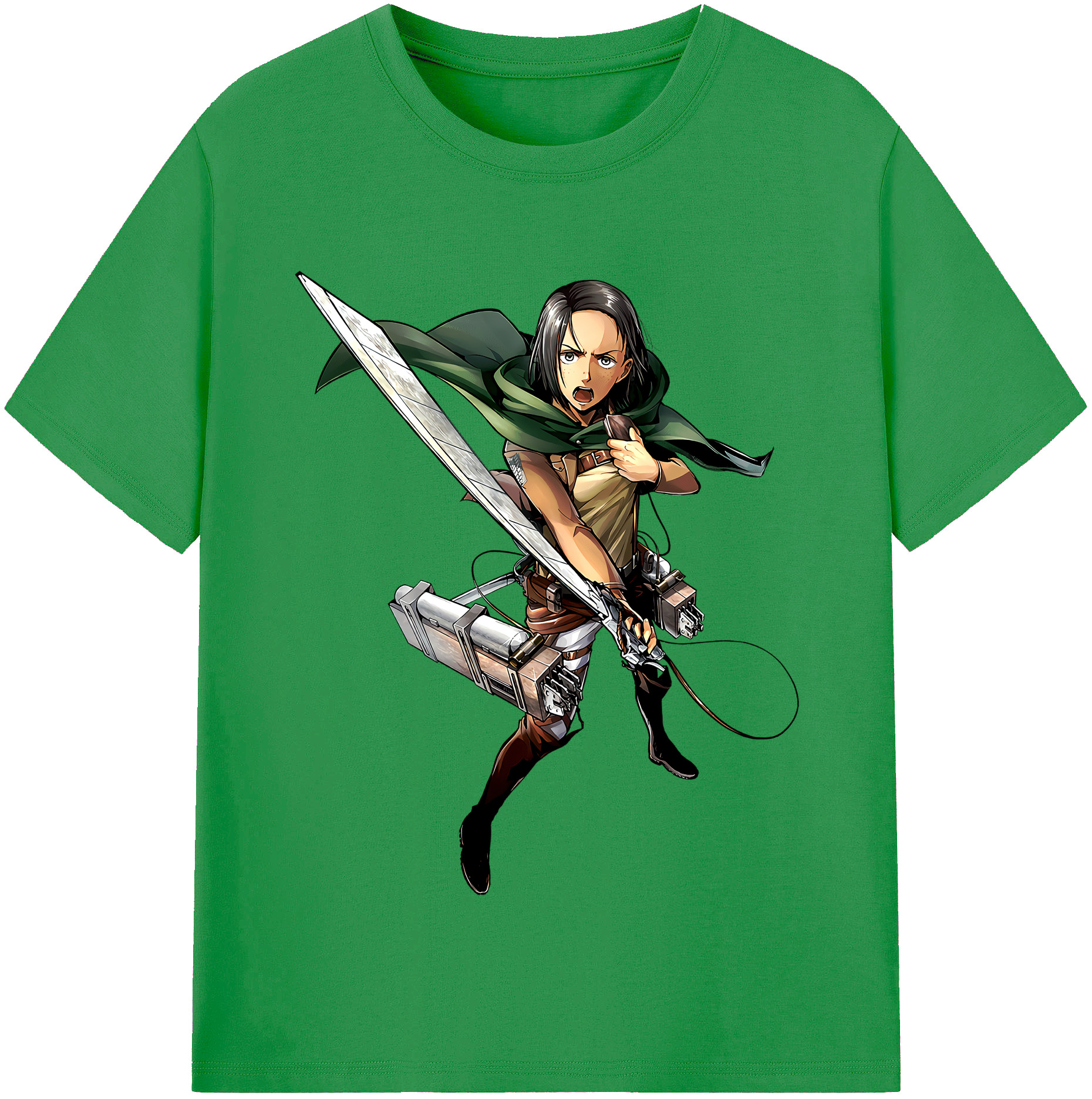 （画像用） 進撃の巨人 Attack on Titan レディースカジュアルプリントTシャツ（綿100％）
