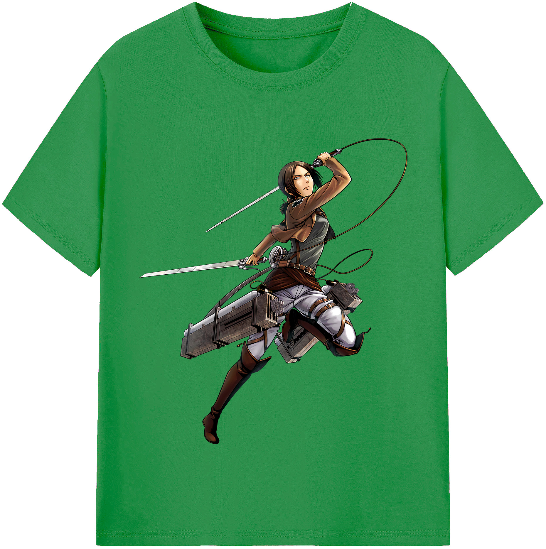 （画像用） 進撃の巨人 Attack on Titan レディースカジュアルプリントTシャツ（綿100％）