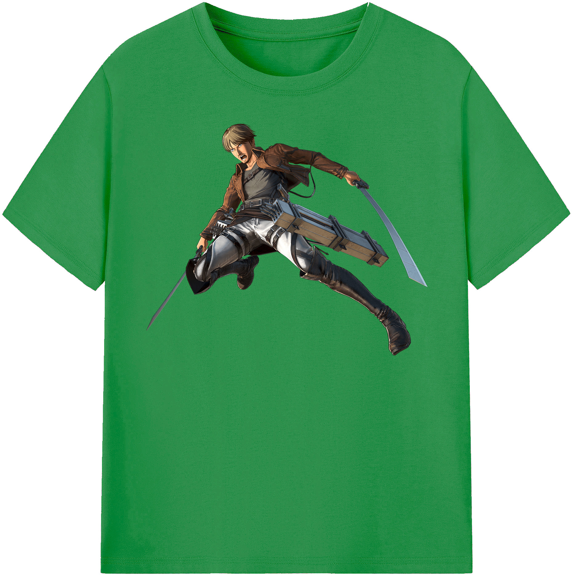 （画像用） 進撃の巨人 Attack on Titan レディースカジュアルプリントTシャツ（綿100％）
