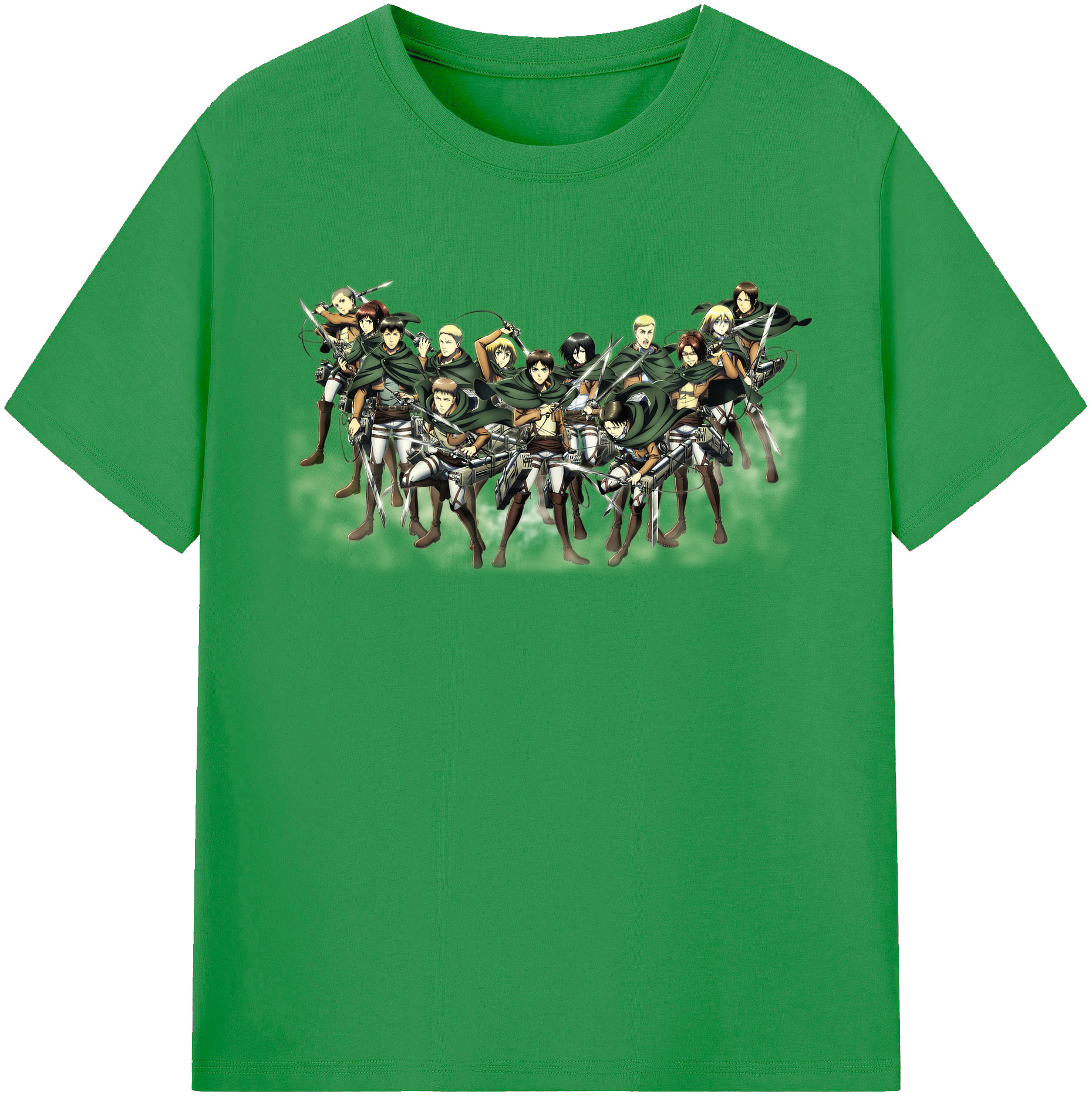 （画像用） 進撃の巨人 Attack on Titan レディースカジュアルプリントTシャツ（綿100％）
