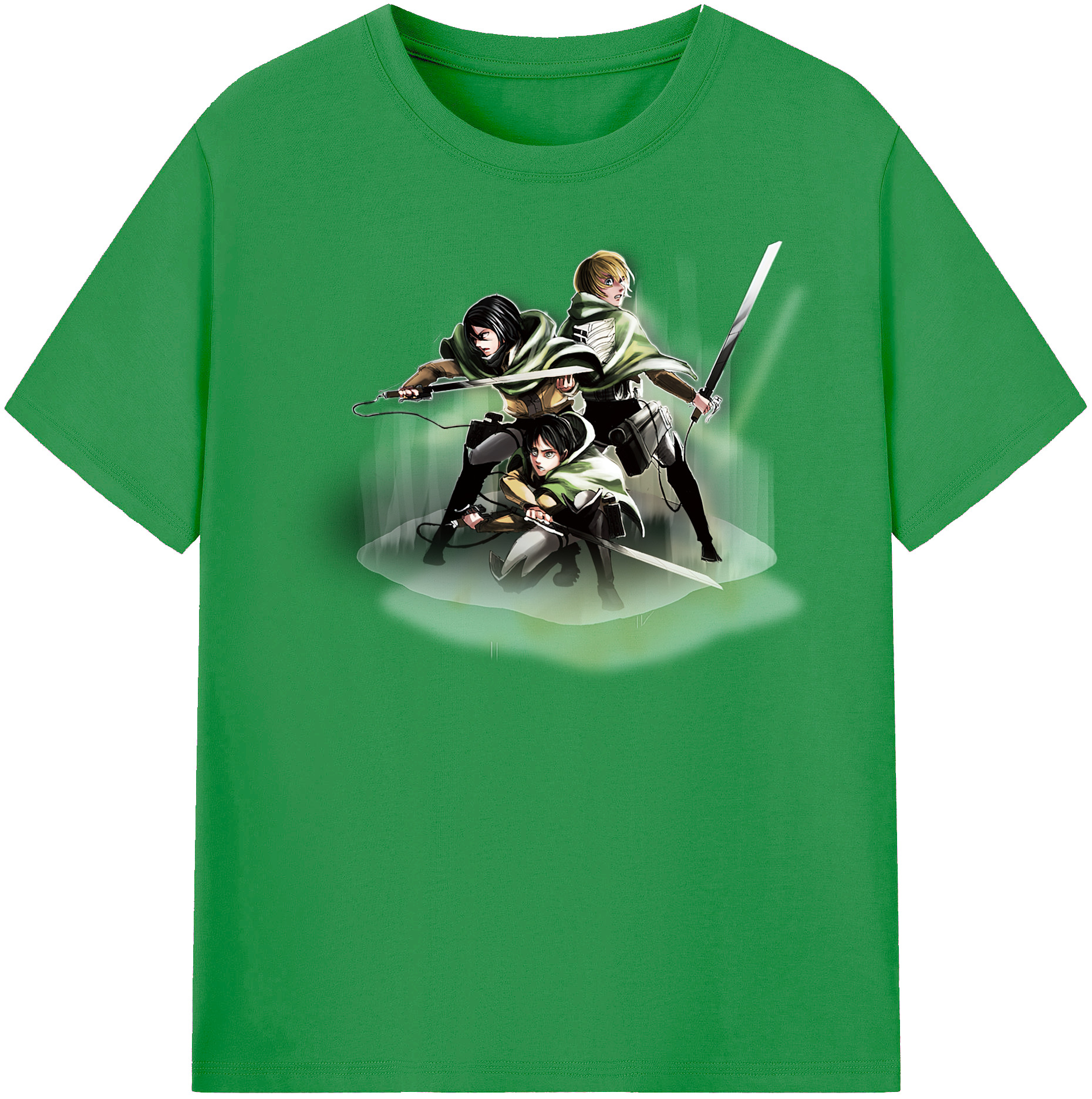（画像用） 進撃の巨人 Attack on Titan レディースカジュアルプリントTシャツ（綿100％）