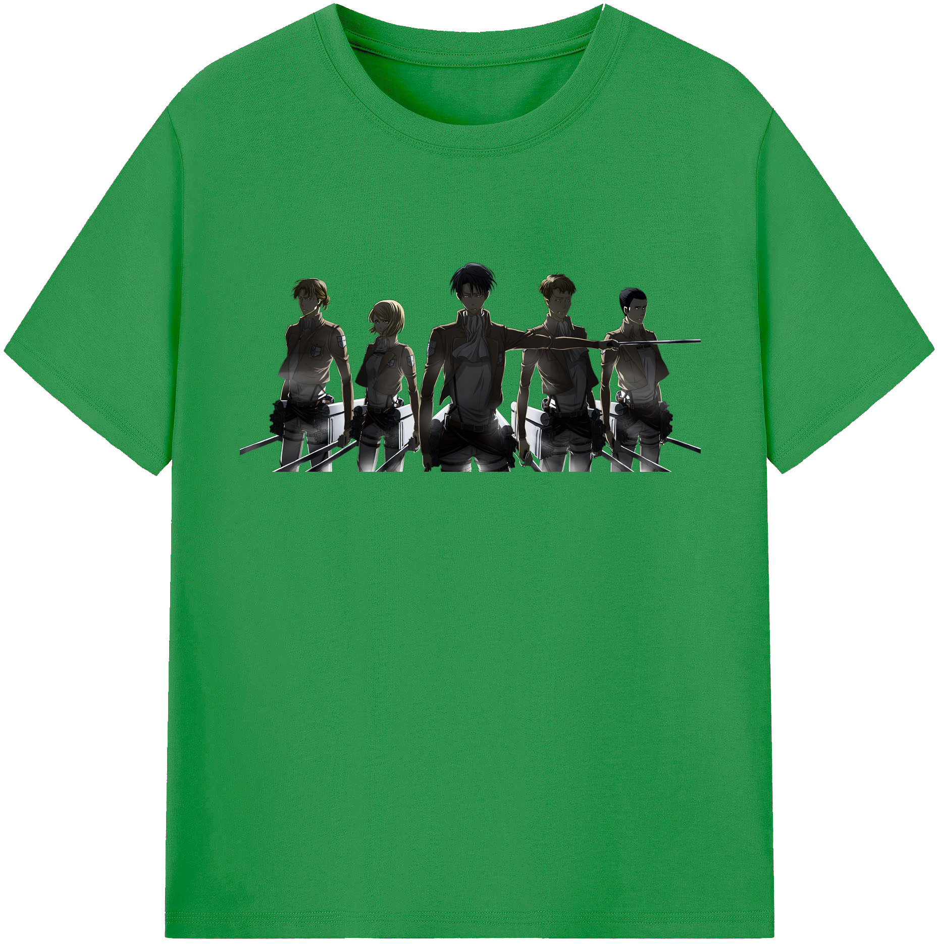 （画像用） 進撃の巨人 Attack on Titan レディースカジュアルプリントTシャツ（綿100％）
