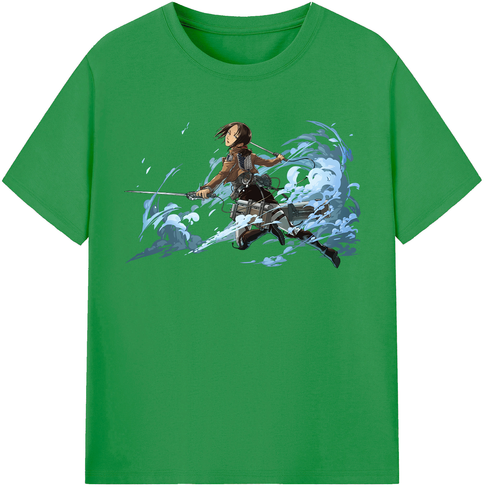 （画像用） 進撃の巨人 Attack on Titan レディースカジュアルプリントTシャツ（綿100％）
