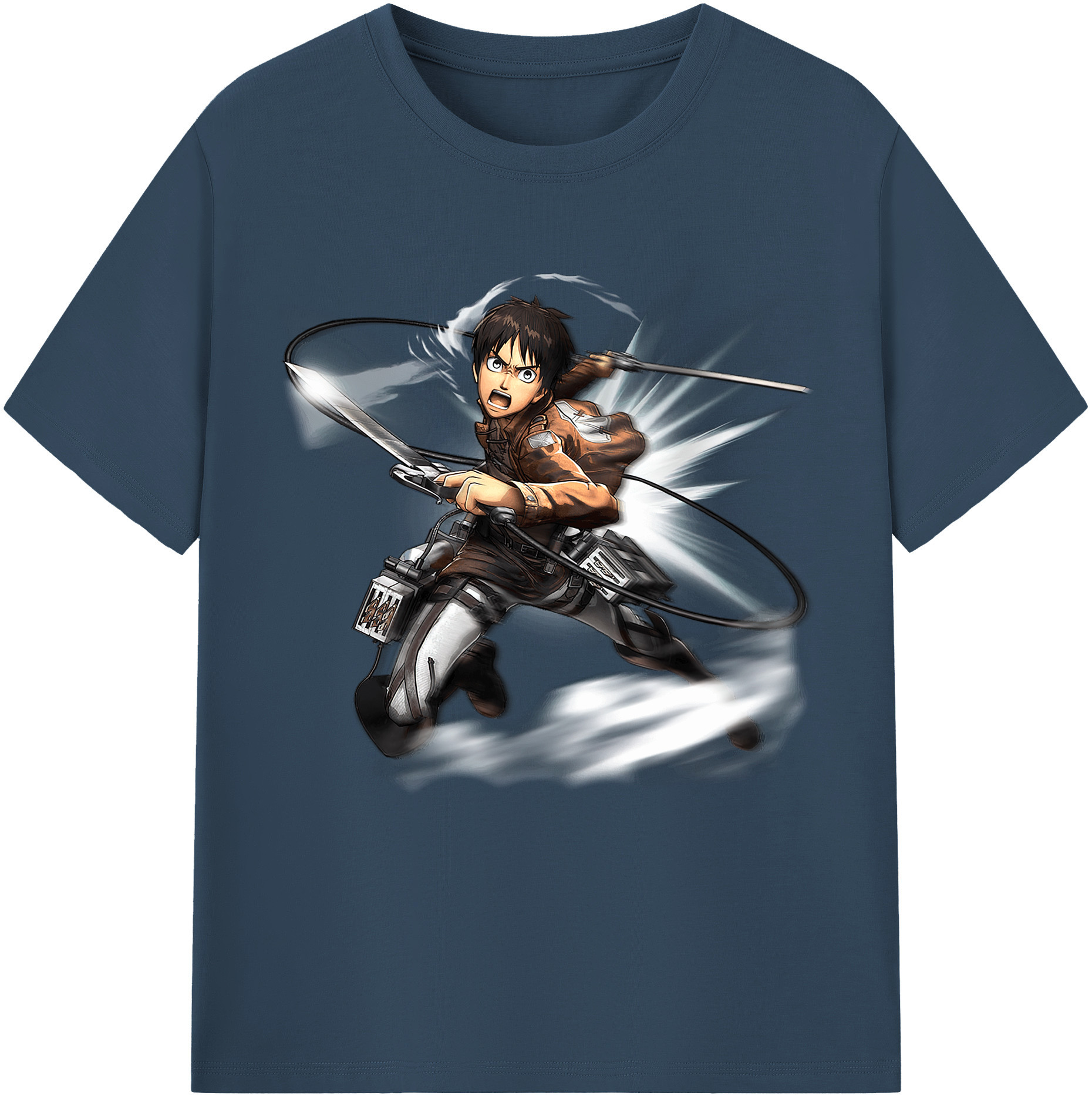 （画像用） 進撃の巨人 エレン･イェーガー Attack on Titan Eren Jäger レディースカジュアルプリントTシャツ（綿100％）