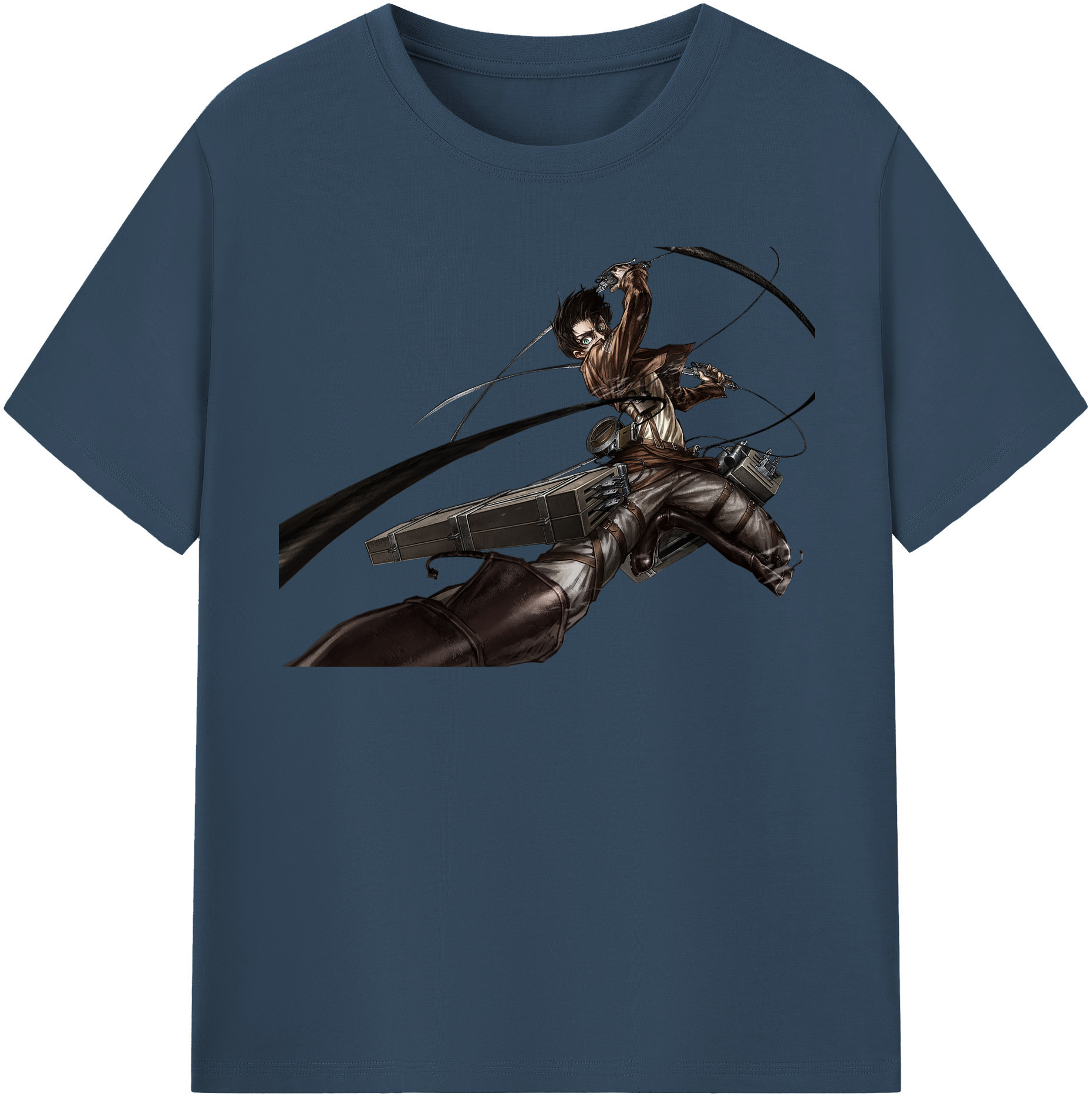（画像用） 進撃の巨人 エレン･イェーガー Attack on Titan Eren Jäger レディースカジュアルプリントTシャツ（綿100％）