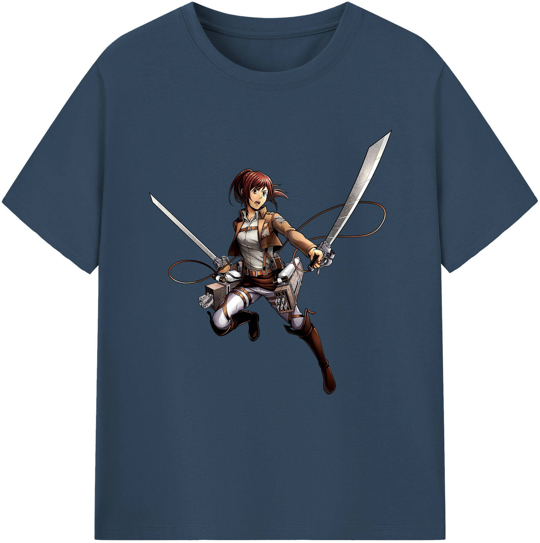 （画像用） 進撃の巨人 サシャ·ブラウス Attack on Titan Sasha Blaus レディースカジュアルプリントTシャツ（綿100％）