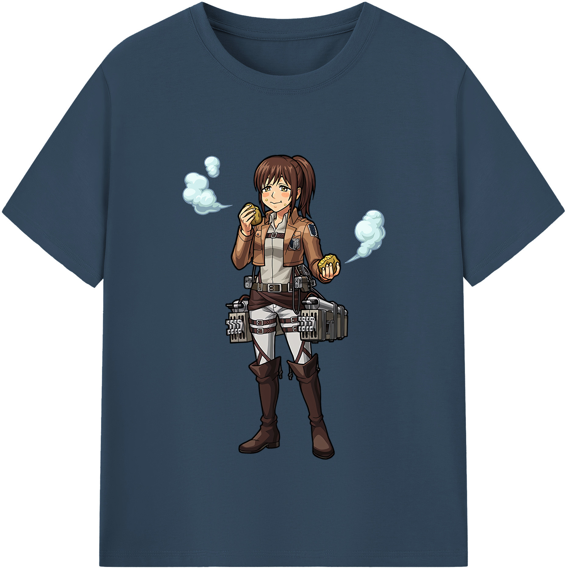 （画像用） 進撃の巨人 サシャ·ブラウス Attack on Titan Sasha Blaus レディースカジュアルプリントTシャツ（綿100％）