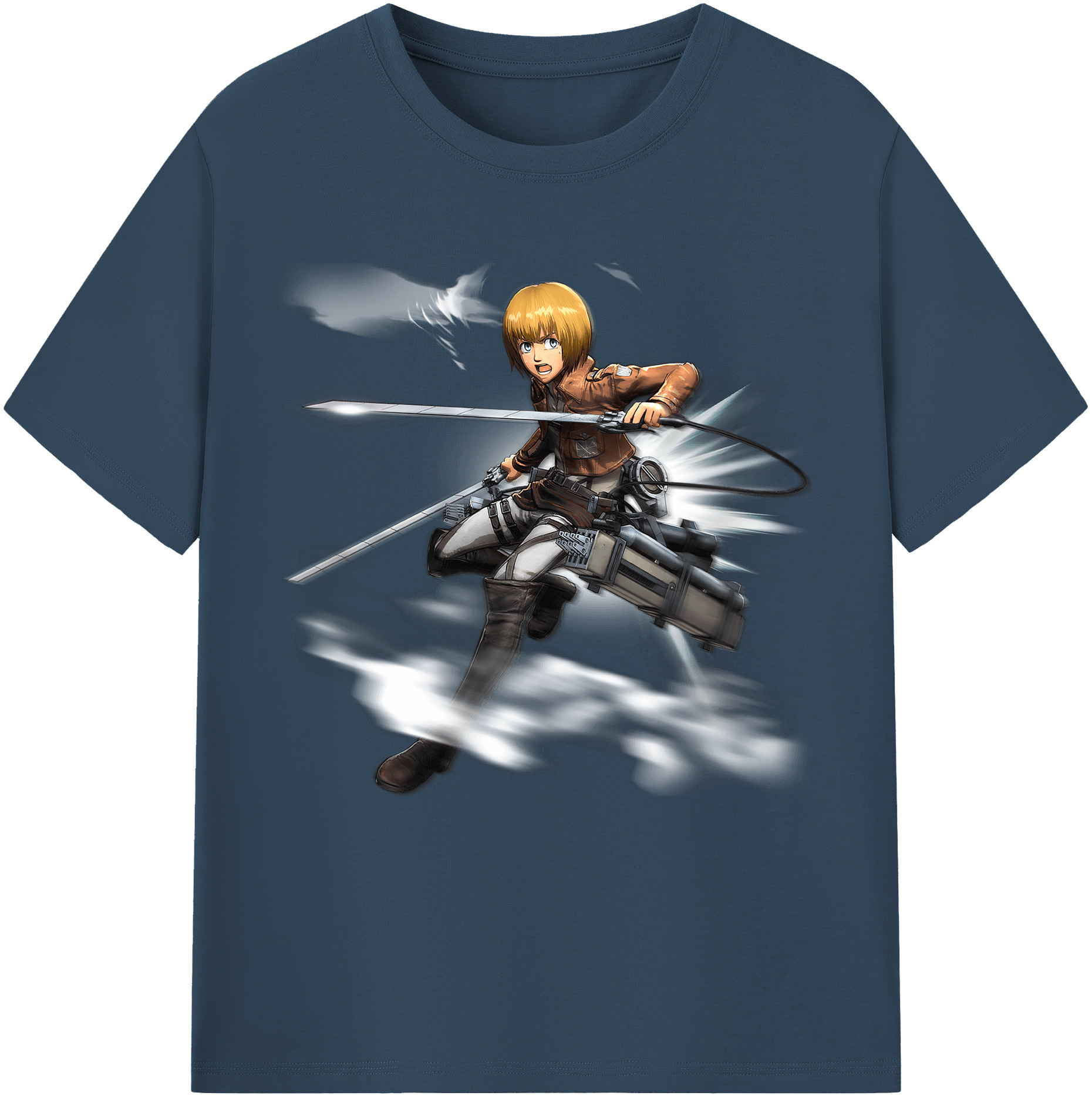 （画像用） 進撃の巨人 アルミン·アルレルト Attack on Titan Armin Arlert レディースカジュアルプリントTシャツ（綿100％）