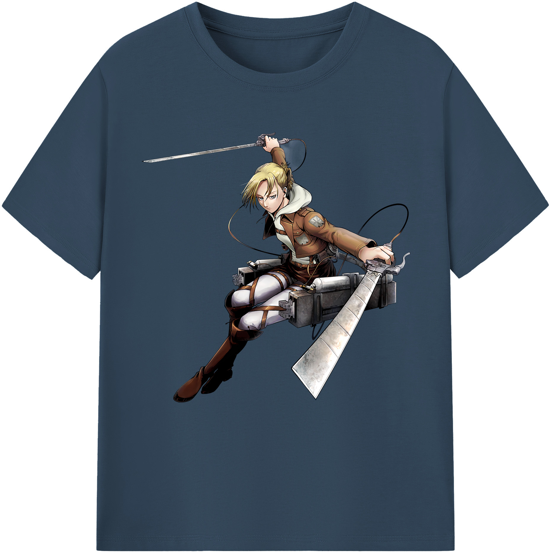（画像用） 進撃の巨人 アニ・レオンハート Attack on Titan Annie Leonhart レディースカジュアルプリントTシャツ（綿100％）