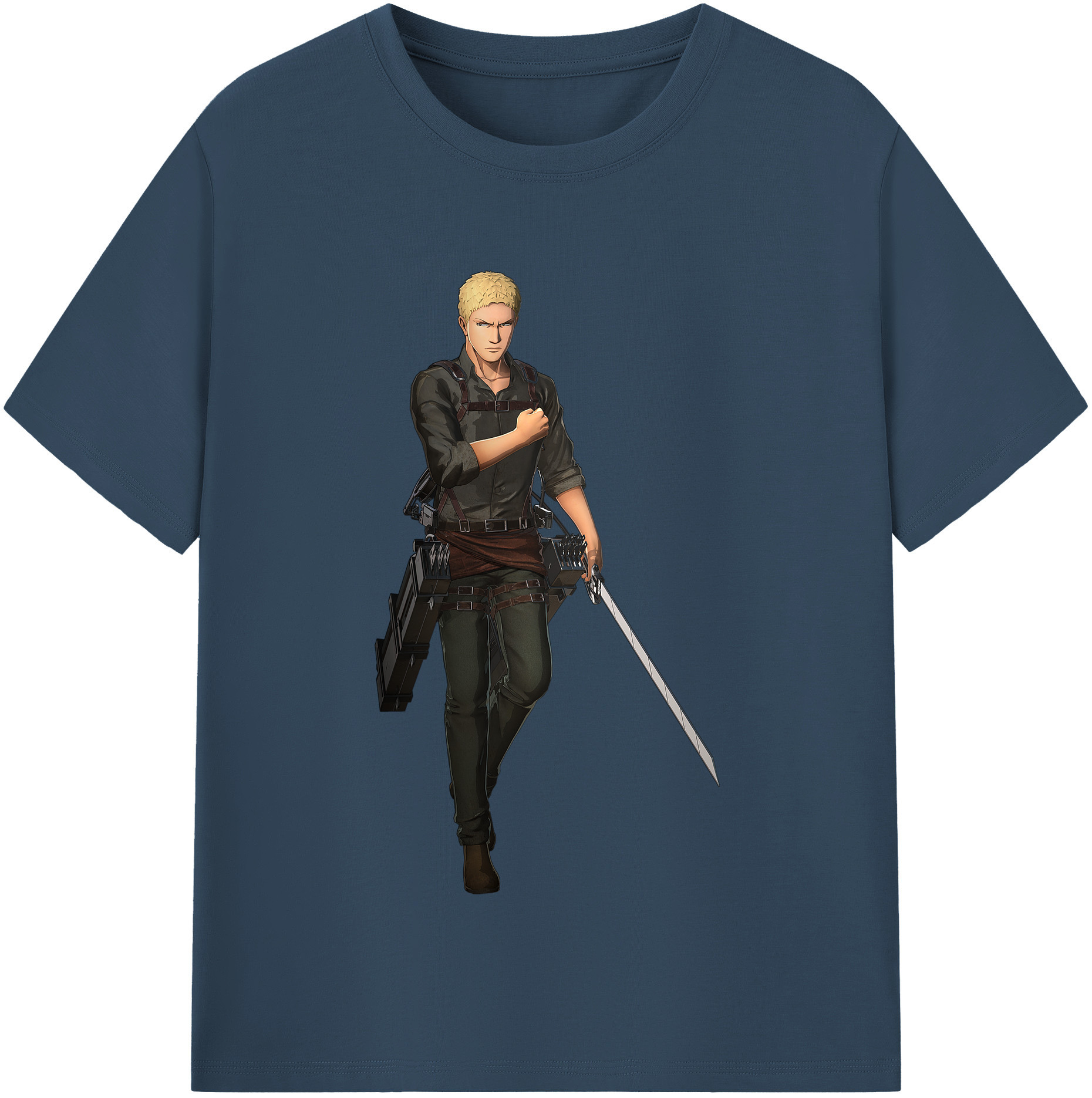 （画像用） 進撃の巨人 ライナー・ブラウン Attack on Titan Reiner Braun レディースカジュアルプリントTシャツ（綿100％）