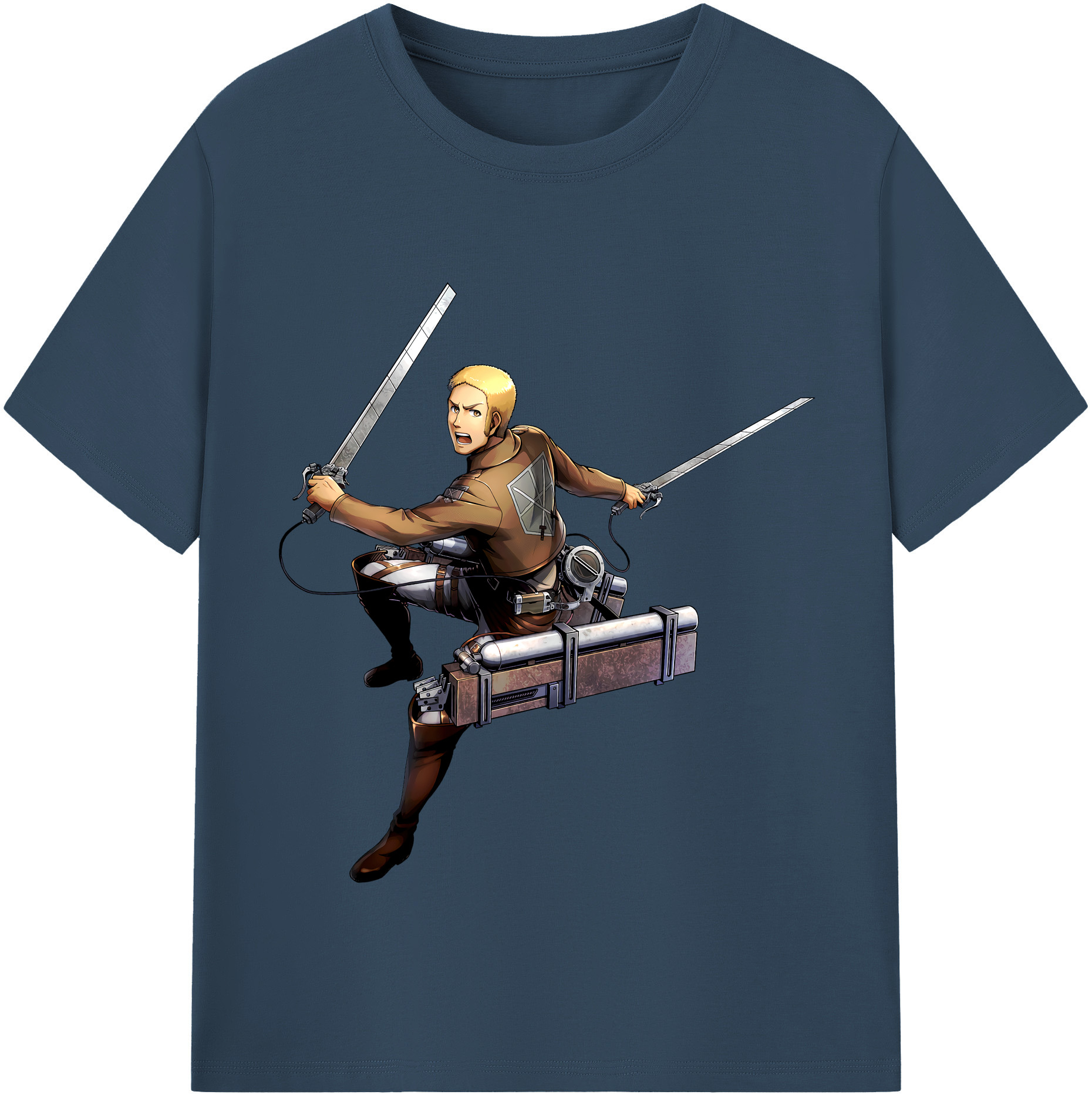 （画像用） 進撃の巨人 ライナー・ブラウン Attack on Titan Reiner Braun レディースカジュアルプリントTシャツ（綿100％）