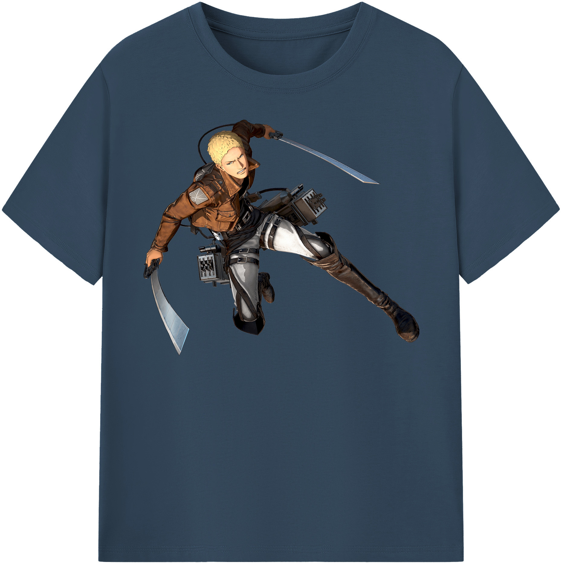 （画像用） 進撃の巨人 ライナー・ブラウン Attack on Titan Reiner Braun レディースカジュアルプリントTシャツ（綿100％）