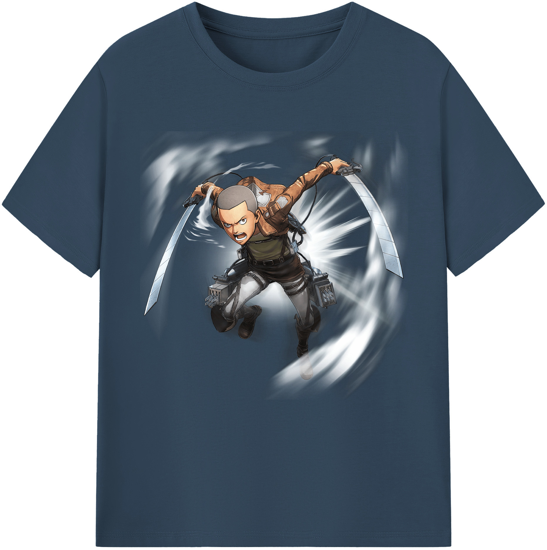 （画像用） 進撃の巨人 コニー·スプリンガー Attack on Titan Connie Springer レディースカジュアルプリントTシャツ（綿100％）