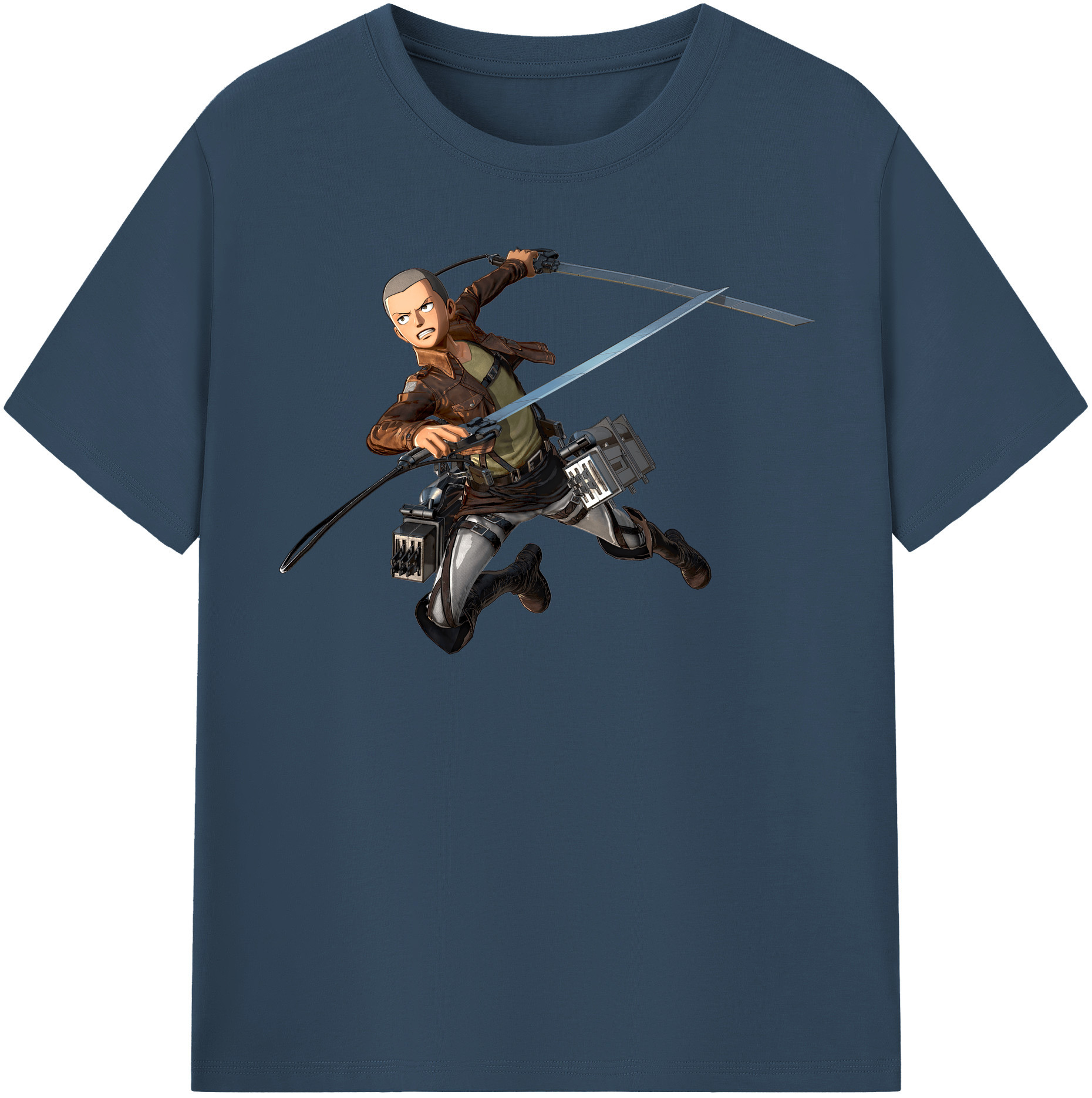 （画像用） 進撃の巨人 コニー·スプリンガー Attack on Titan Connie Springer レディースカジュアルプリントTシャツ（綿100％）