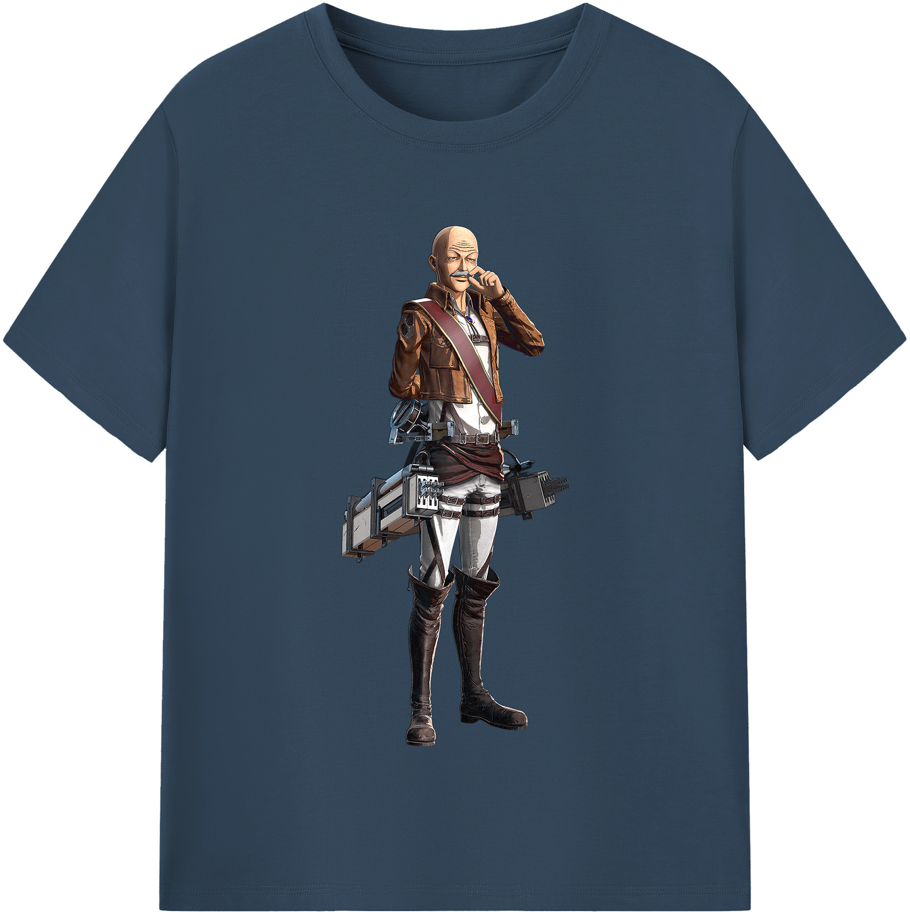 （画像用） 進撃の巨人 ドット·ピクシス Attack on Titan Dot Pixis レディースカジュアルプリントTシャツ（綿100％）