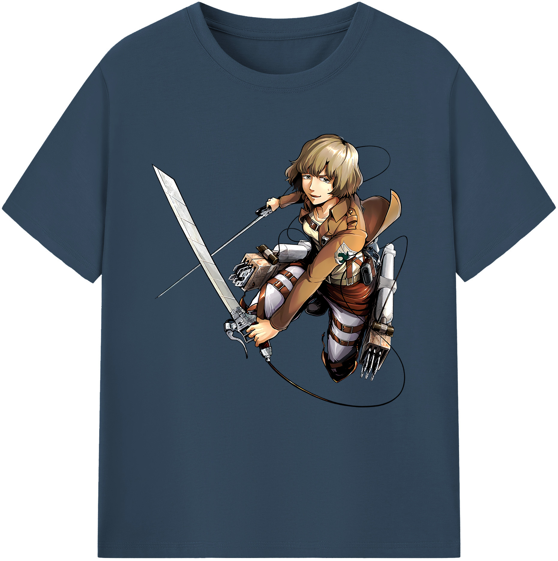 （画像用） 進撃の巨人 ヒツチ Attack on Titan Hitch レディースカジュアルプリントTシャツ（綿100％）