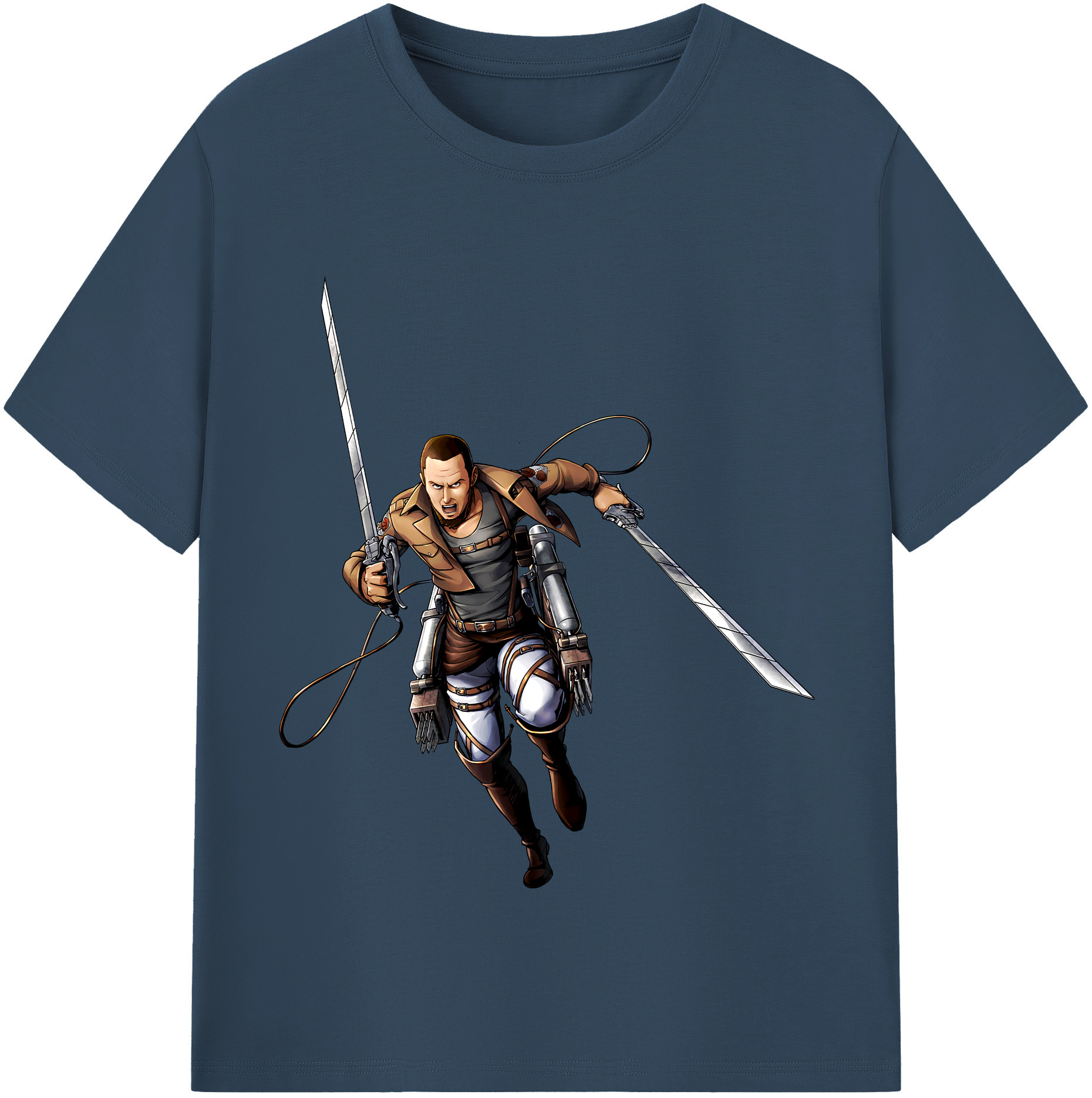 （画像用） 進撃の巨人 Attack on Titan レディースカジュアルプリントTシャツ（綿100％）
