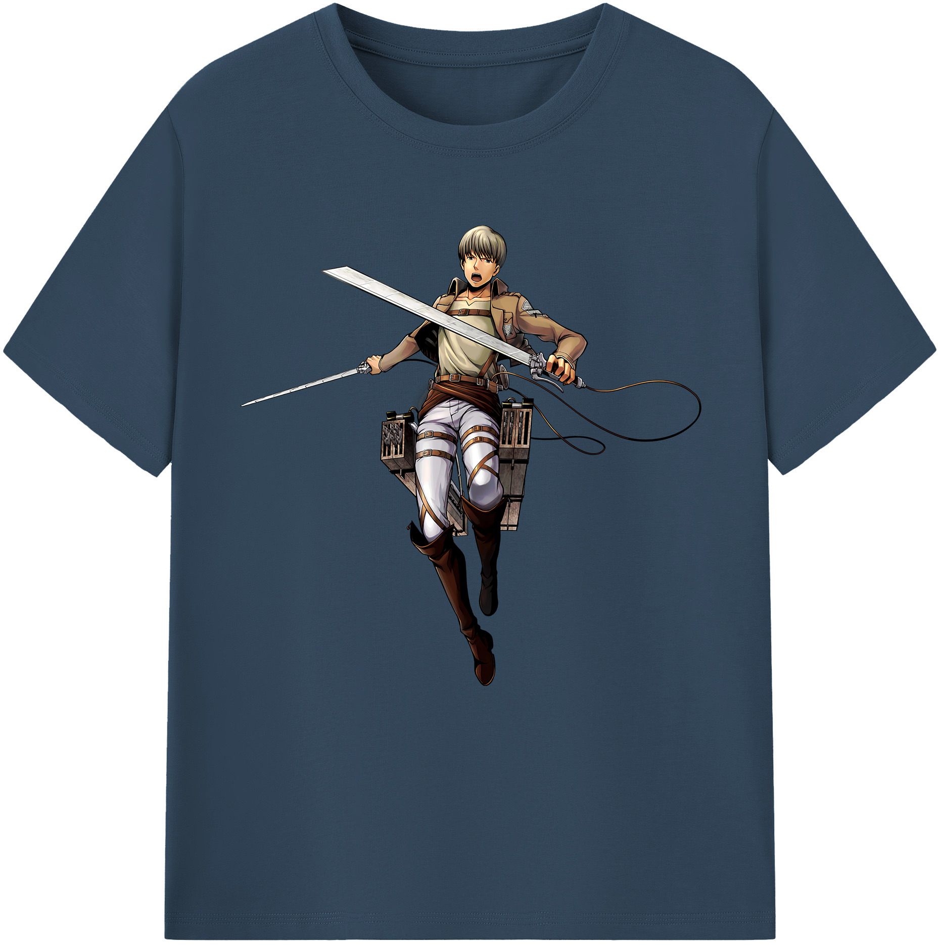 （画像用） 進撃の巨人 Attack on Titan レディースカジュアルプリントTシャツ（綿100％）