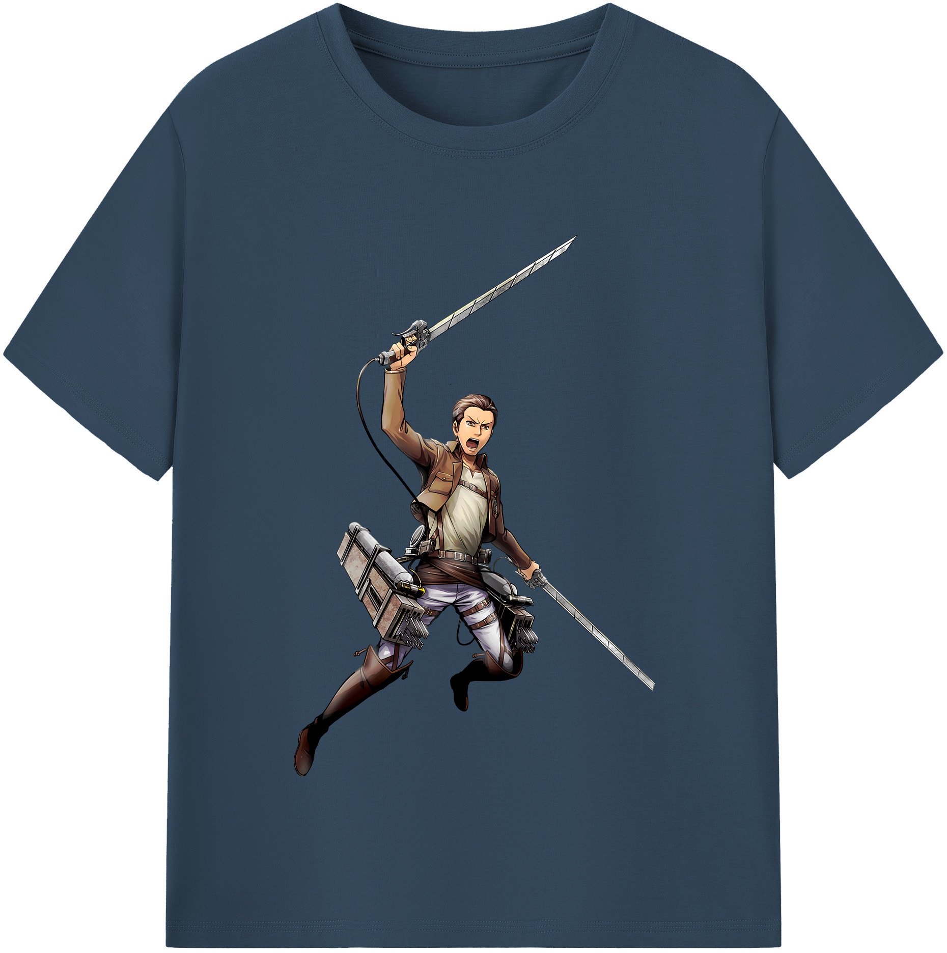 （画像用） 進撃の巨人 Attack on Titan レディースカジュアルプリントTシャツ（綿100％）