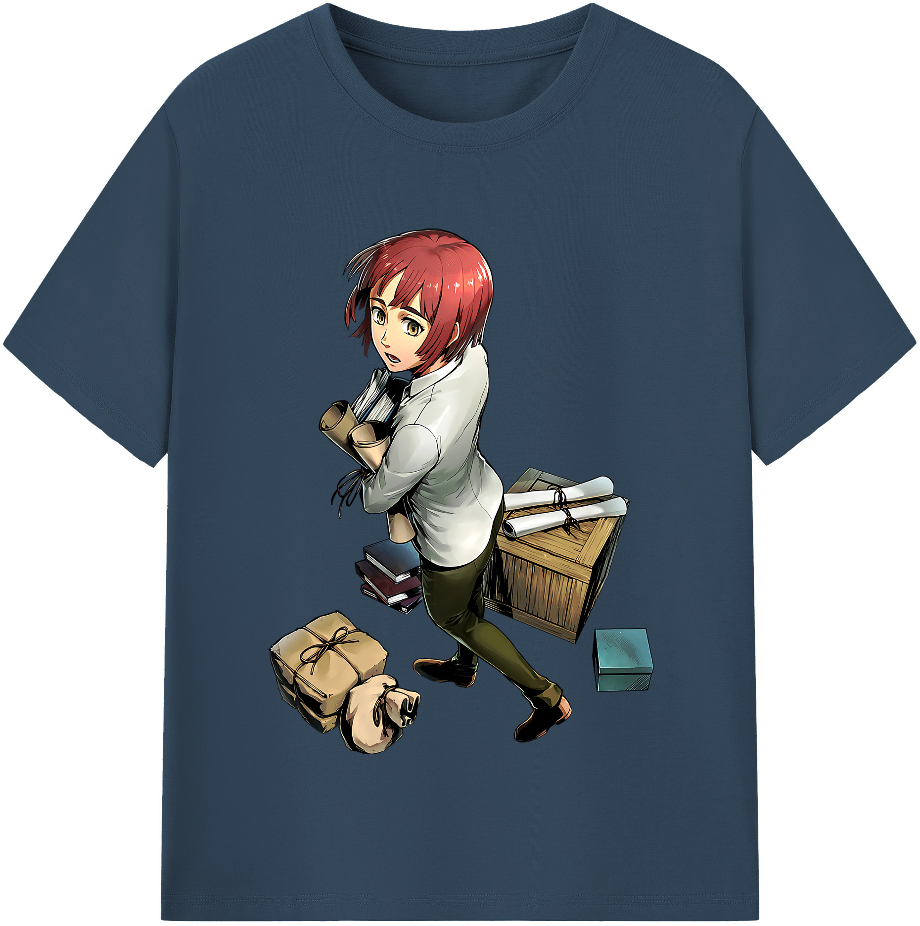 （画像用） 進撃の巨人 Attack on Titan レディースカジュアルプリントTシャツ（綿100％）