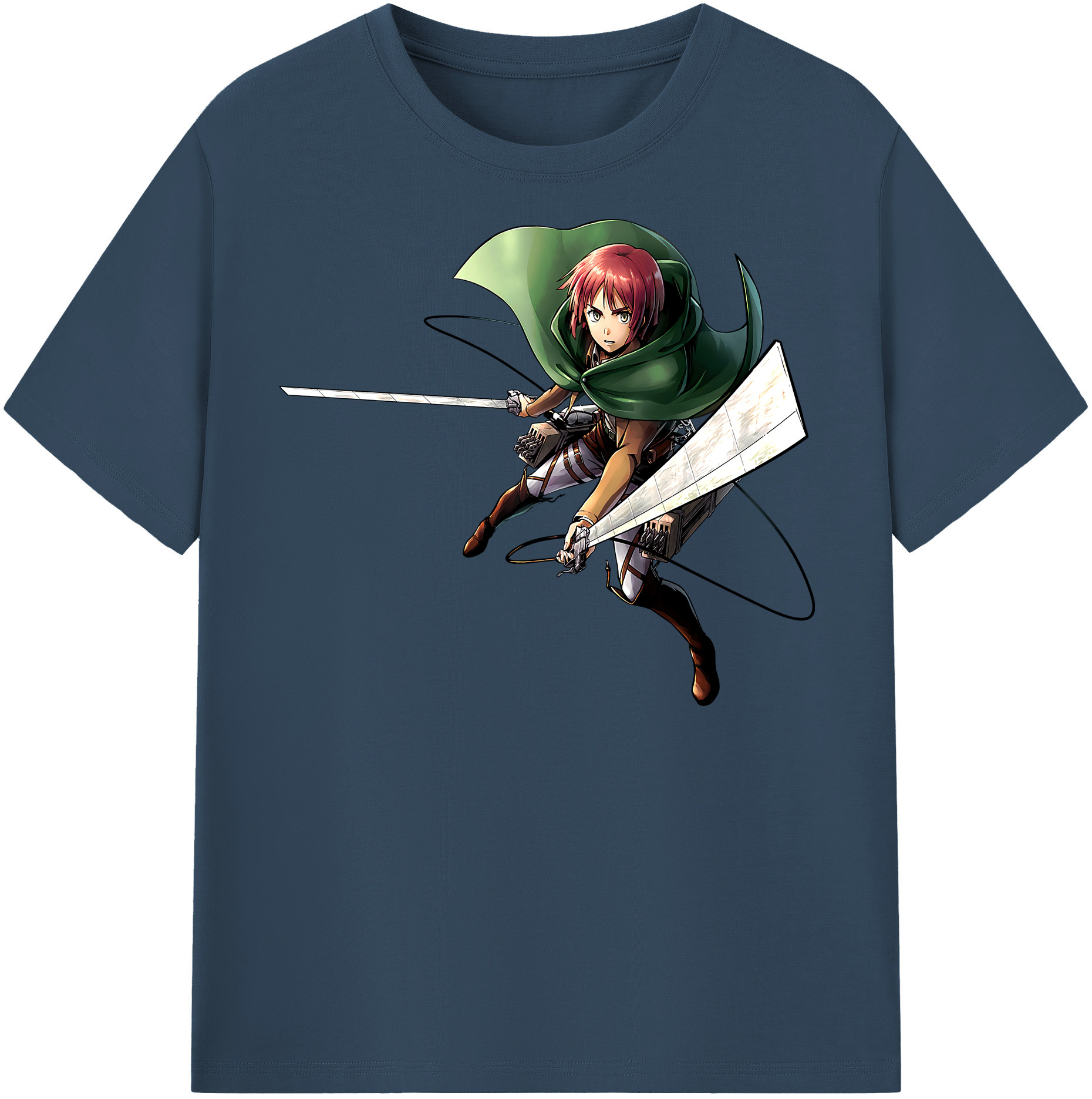 （画像用） 進撃の巨人 Attack on Titan レディースカジュアルプリントTシャツ（綿100％）
